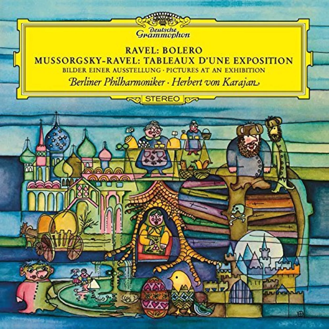 MUSSORGSKY / KARAJAN / BERLINER PHILHARMONIKER PICTURES AT AN EXHIBITION / RAVEL: BOLERO Vinyl Record