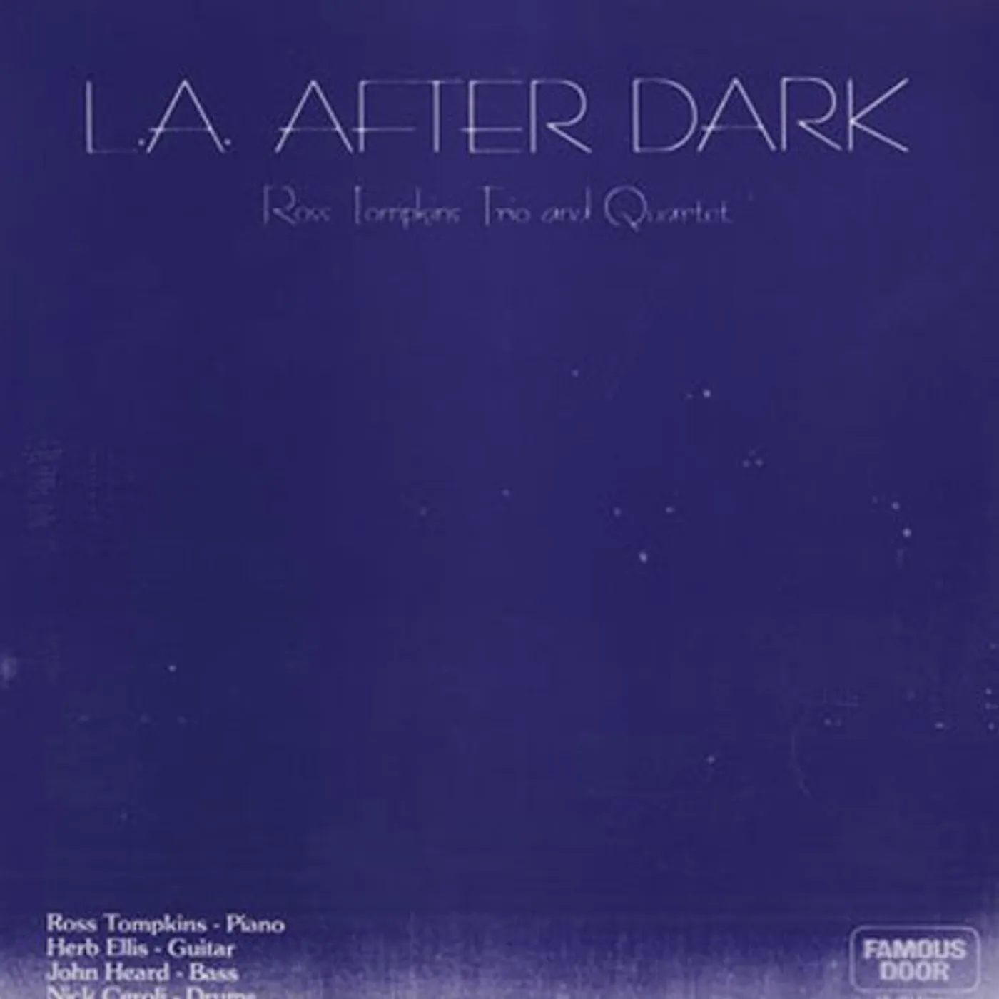 Ross Tompkins LA AFTER DARK CD