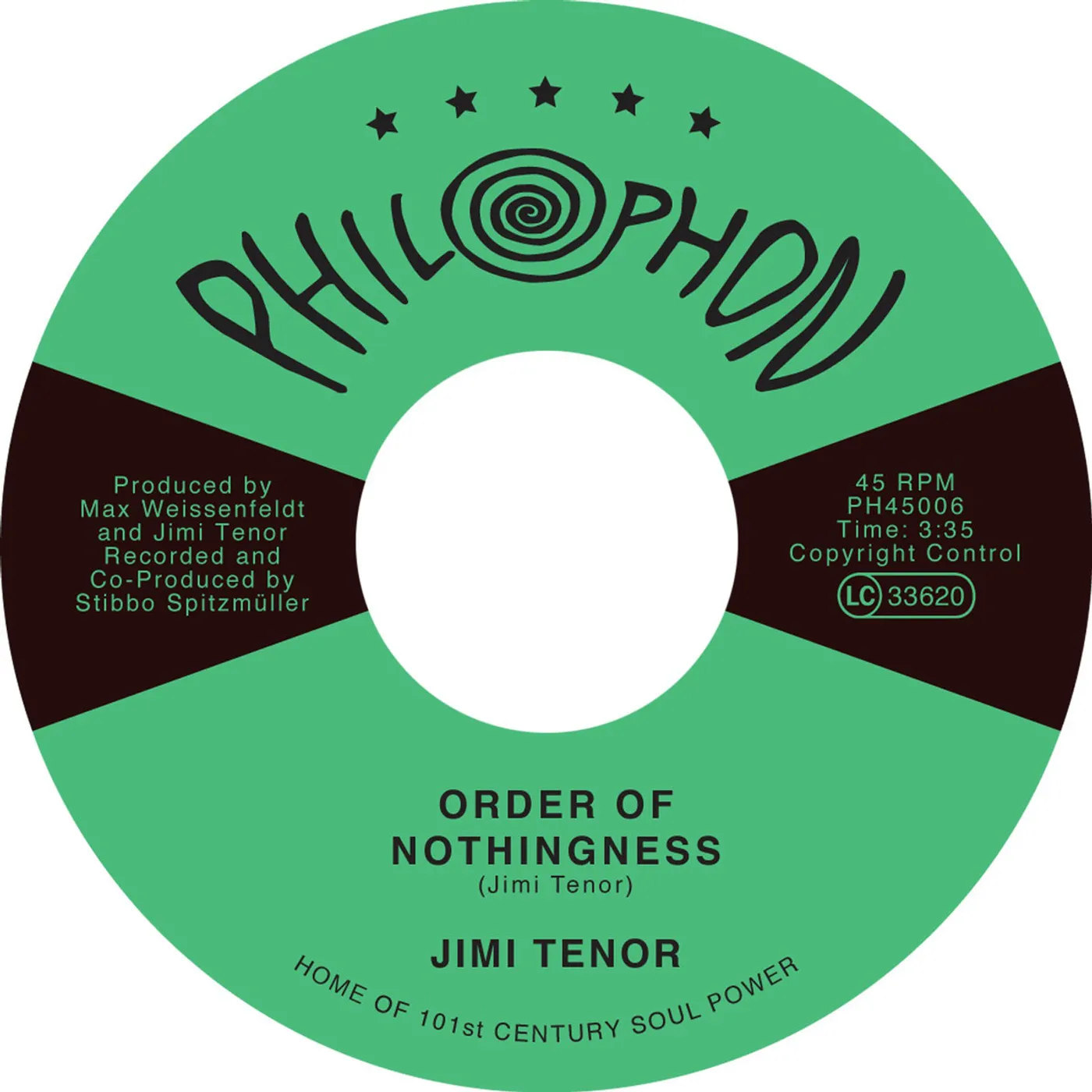 Jimi Tenor ORDER OF NOTHINGNESS / TROPICAL EEL Vinyl Record