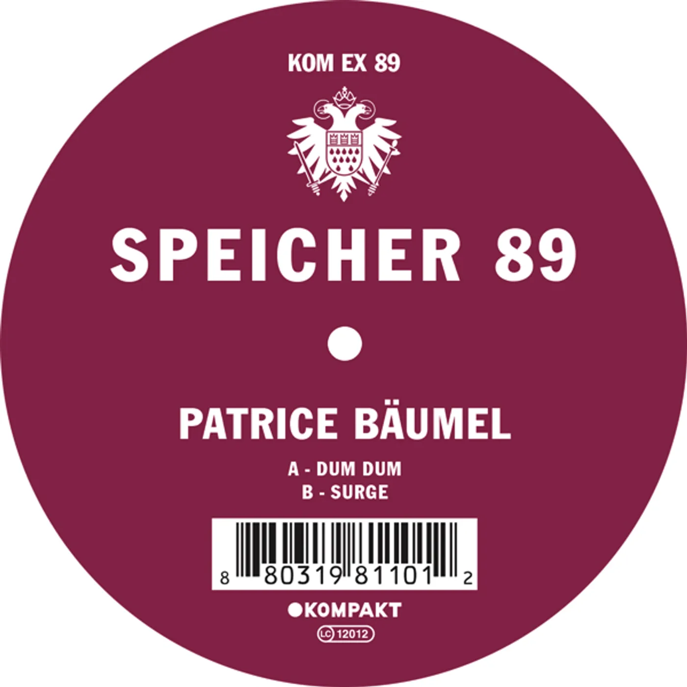 Patrice Bäumel Speicher 89 Vinyl Record