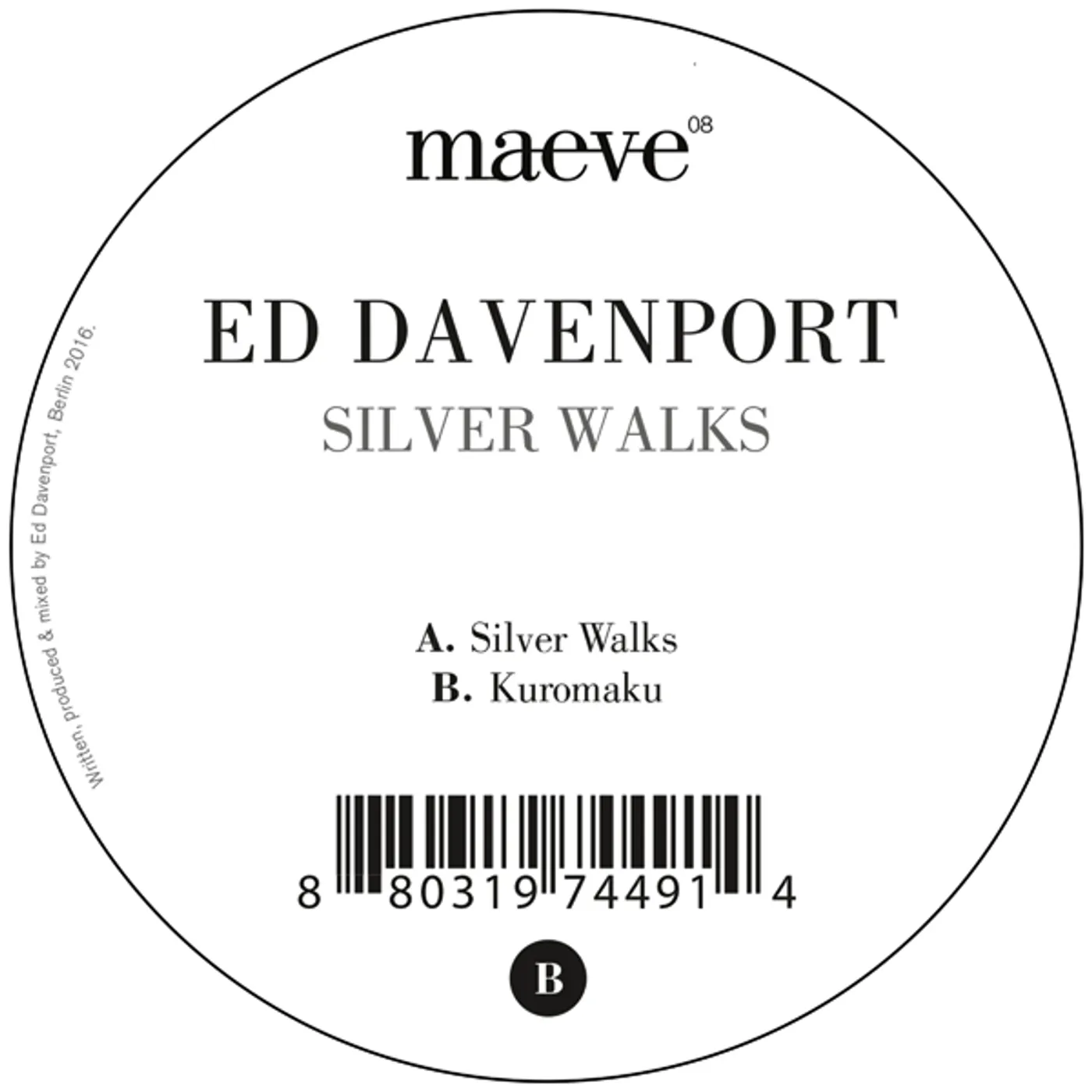 Ed Davenport SILVER WALKS Vinyl Record