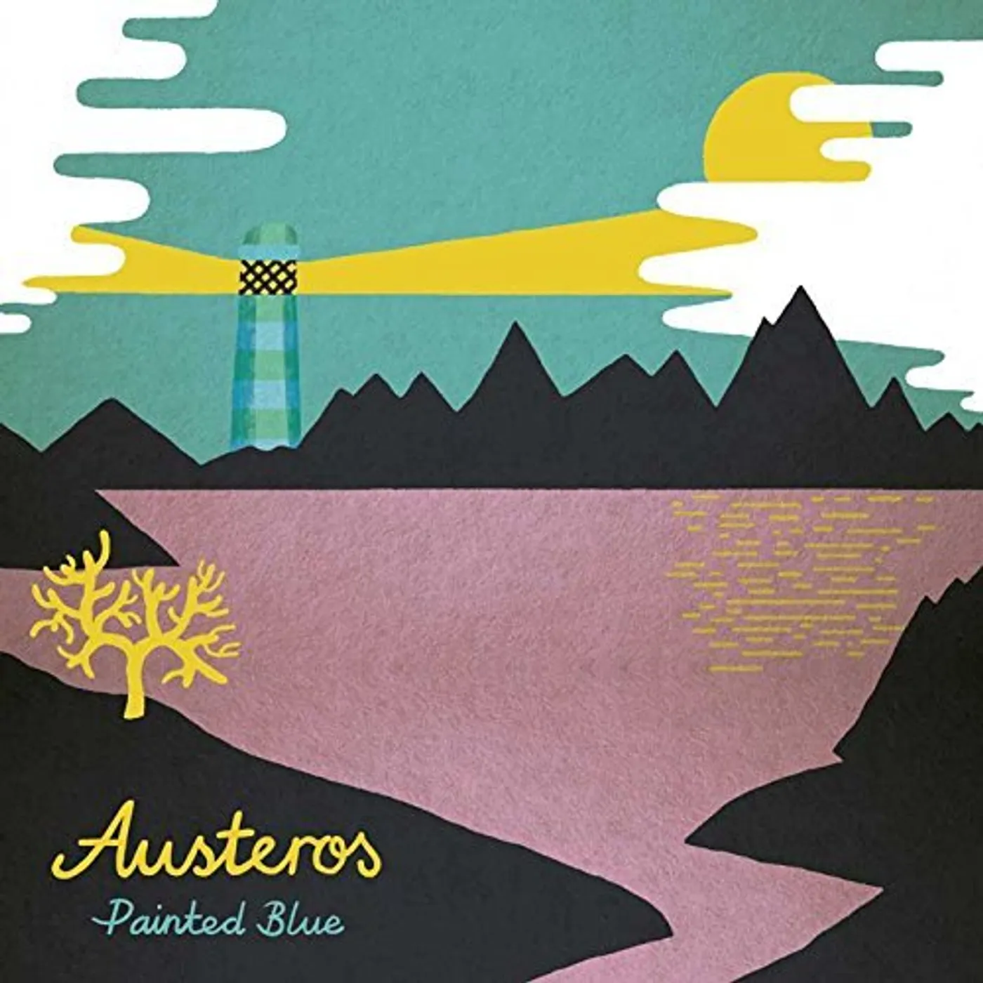 Austeros Painted Blue Vinyl Record