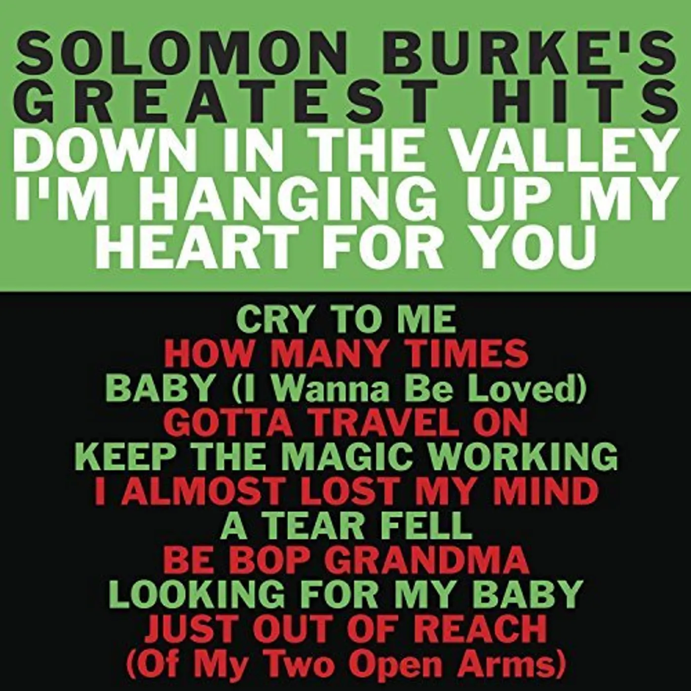 SOLOMON BURKE'S GREATEST HITS CD