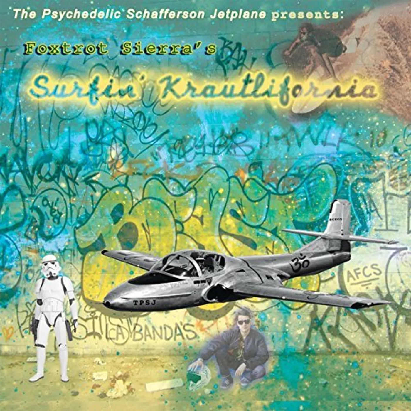 The Psychedelic Schafferson Jetplane SURFIN KRAUTLIFORNIA Vinyl Record - UK Release