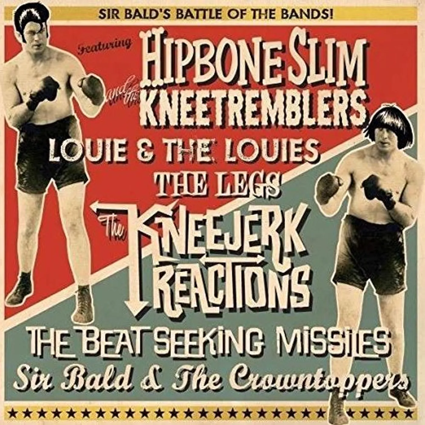 HIPBONE SLIM / SIR BALD DIDDLEY BATTLE OF THE BANDS Vinyl Record