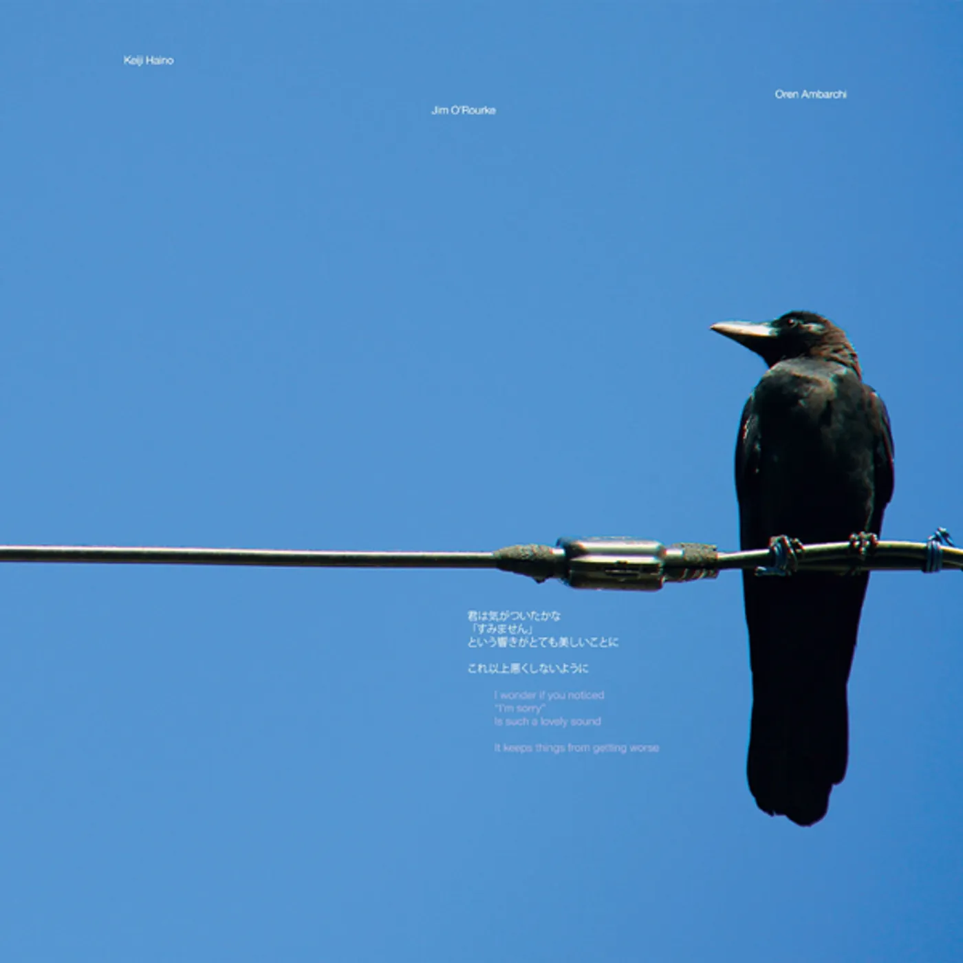 Keiji Haino / Jim O'Rourke / Oren Ambarchi I WONDER IF YOU NOTICED - I'M SORRY - IS SUCH A Vinyl Record