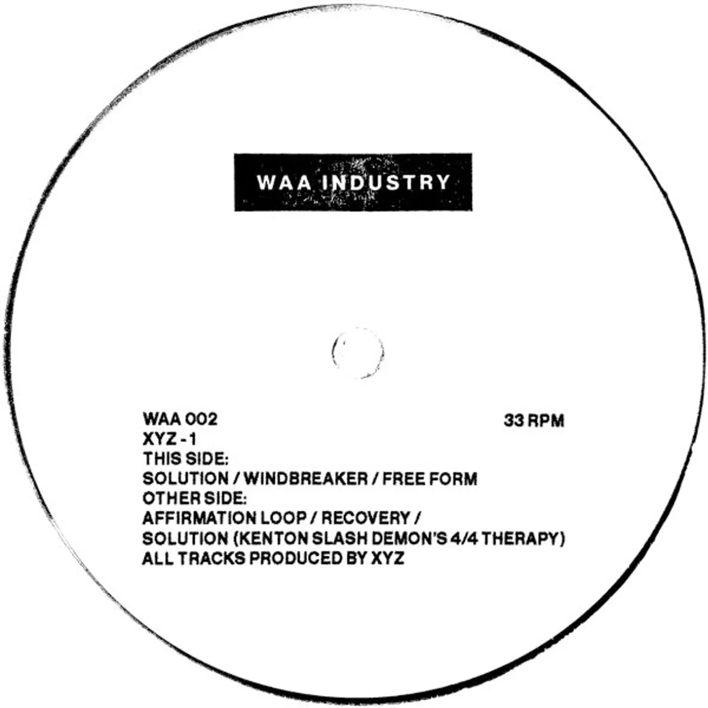 XYZ 1 Vinyl Record