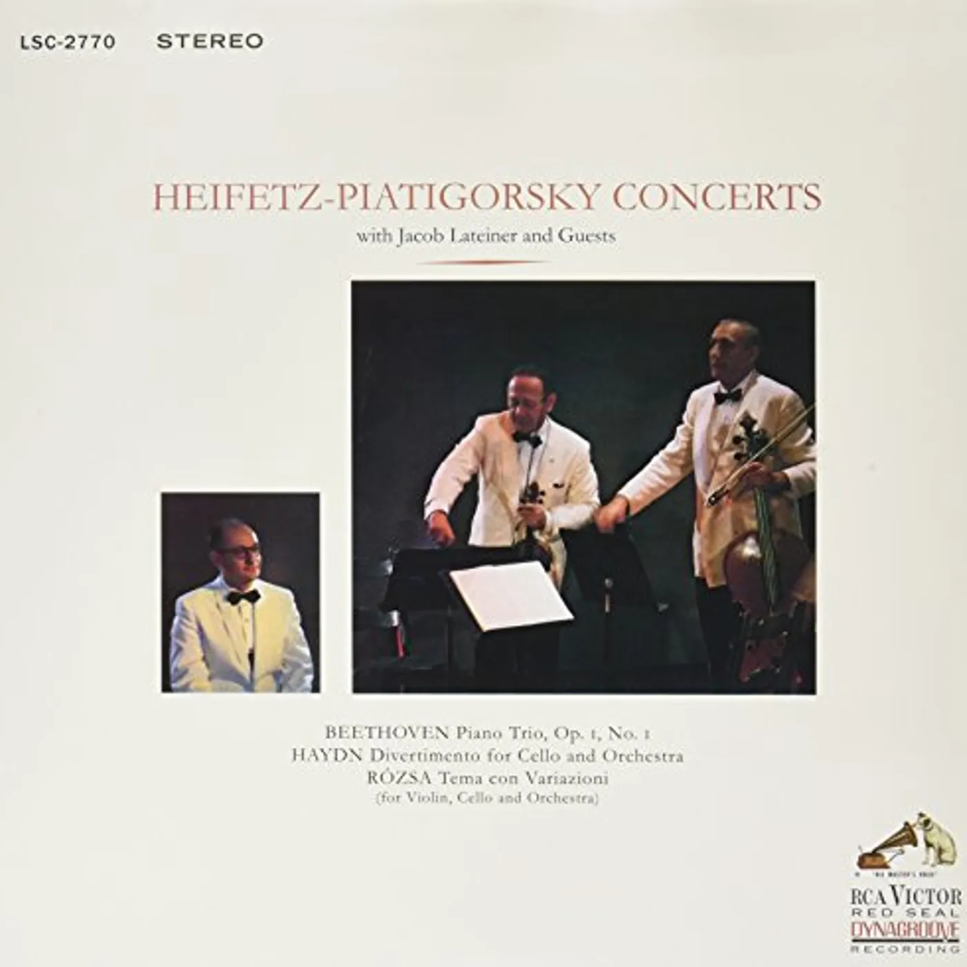 Jascha Heifetz / Gregor Piatigorsky HEIFETZ - PIATIGORSKY CONCERTS (180G) Vinyl Record