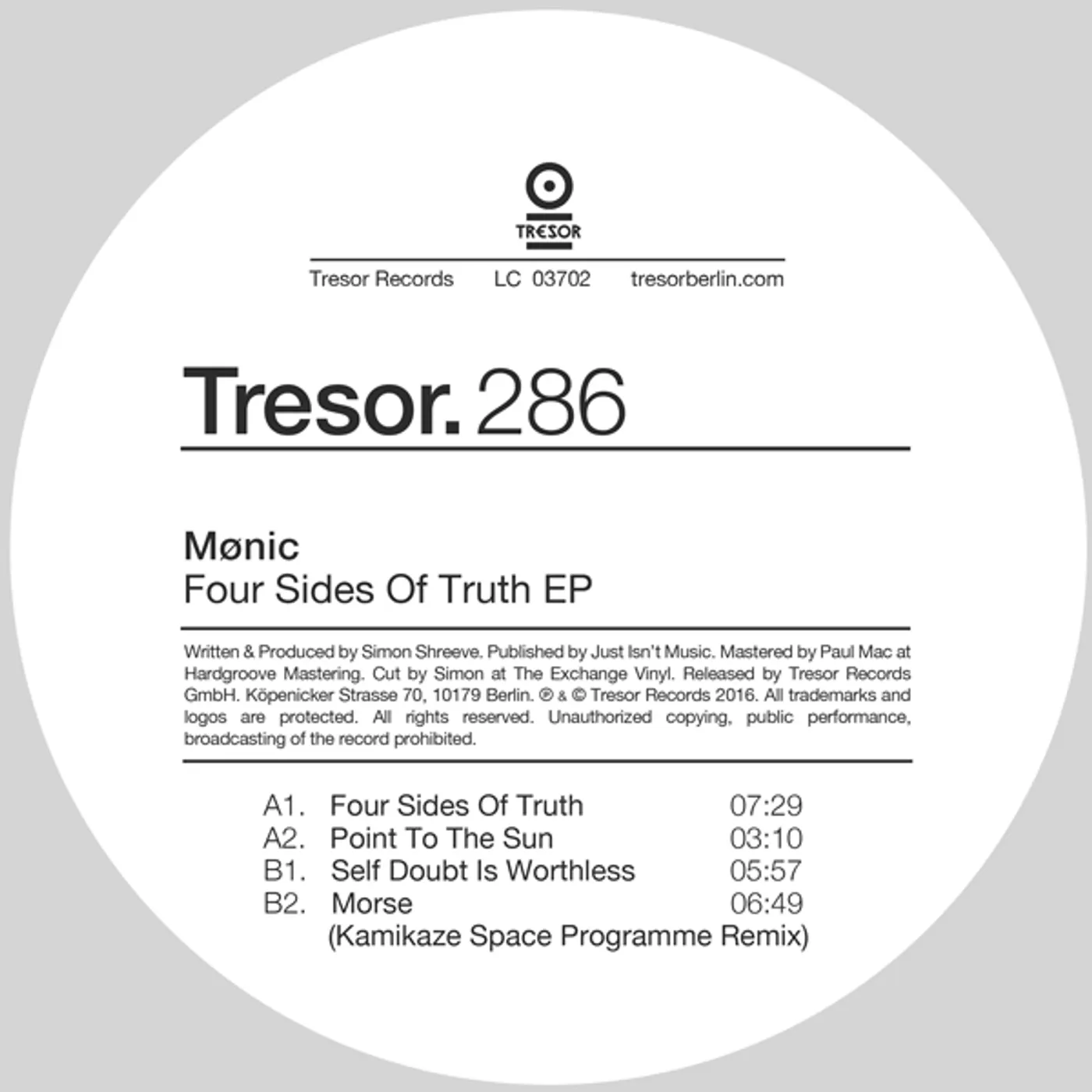 Monic FOUR SIDES OF TRUTH Vinyl Record