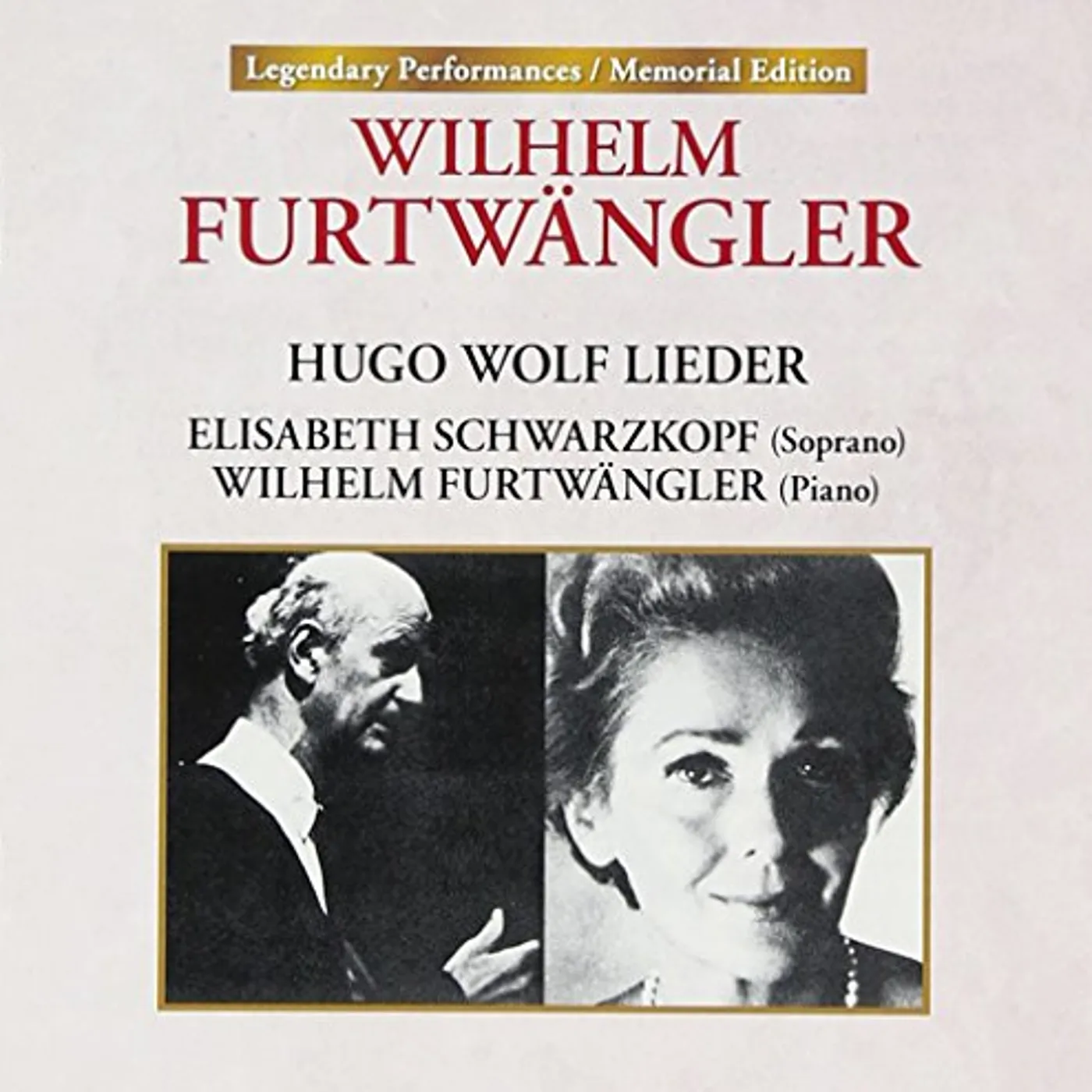 Elisabeth Schwarzkopf & FURTWANGLER-HUGO WOLF LIEDER CD