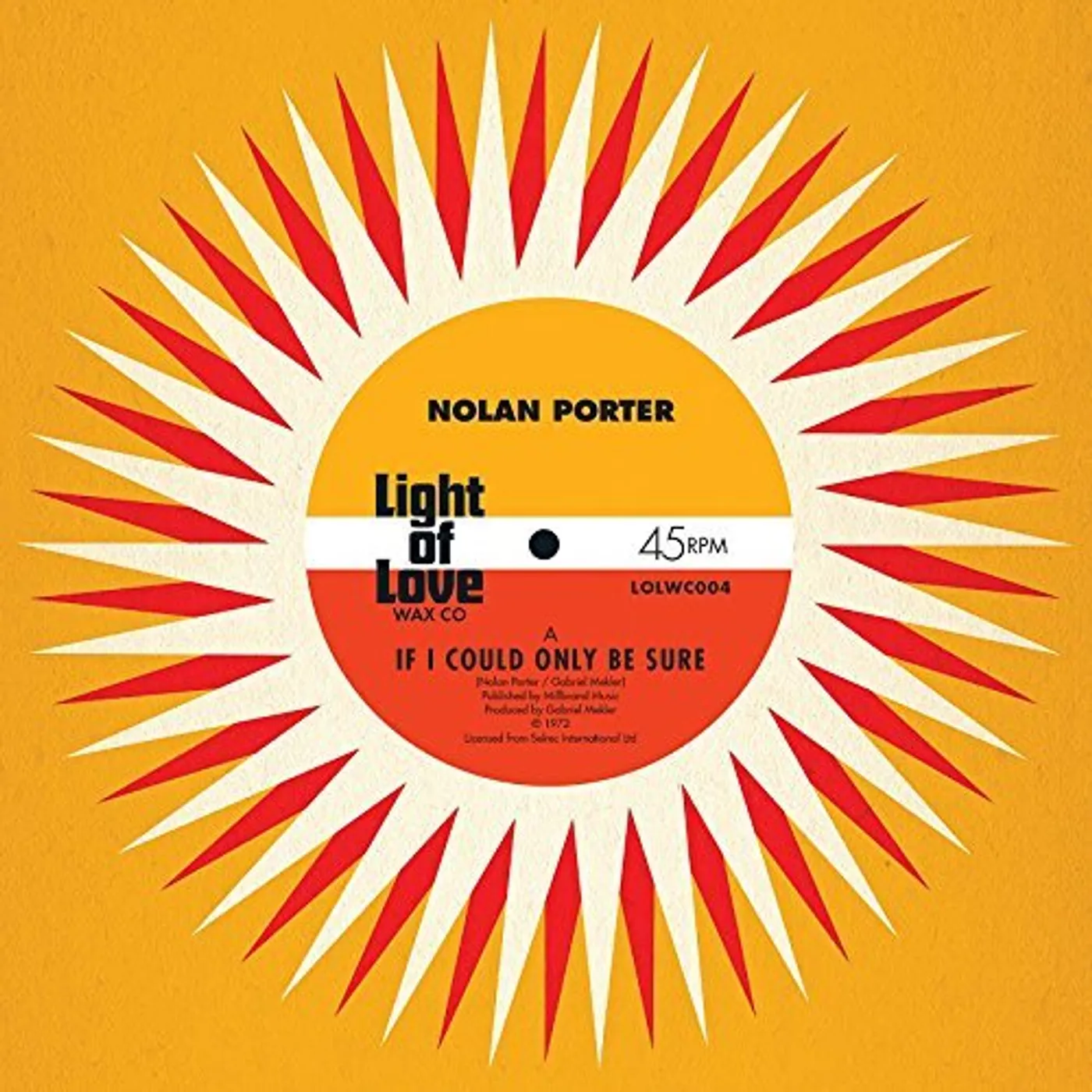 Nolan Porter IF I COULD ONLY BE SURE Vinyl Record - UK Release
