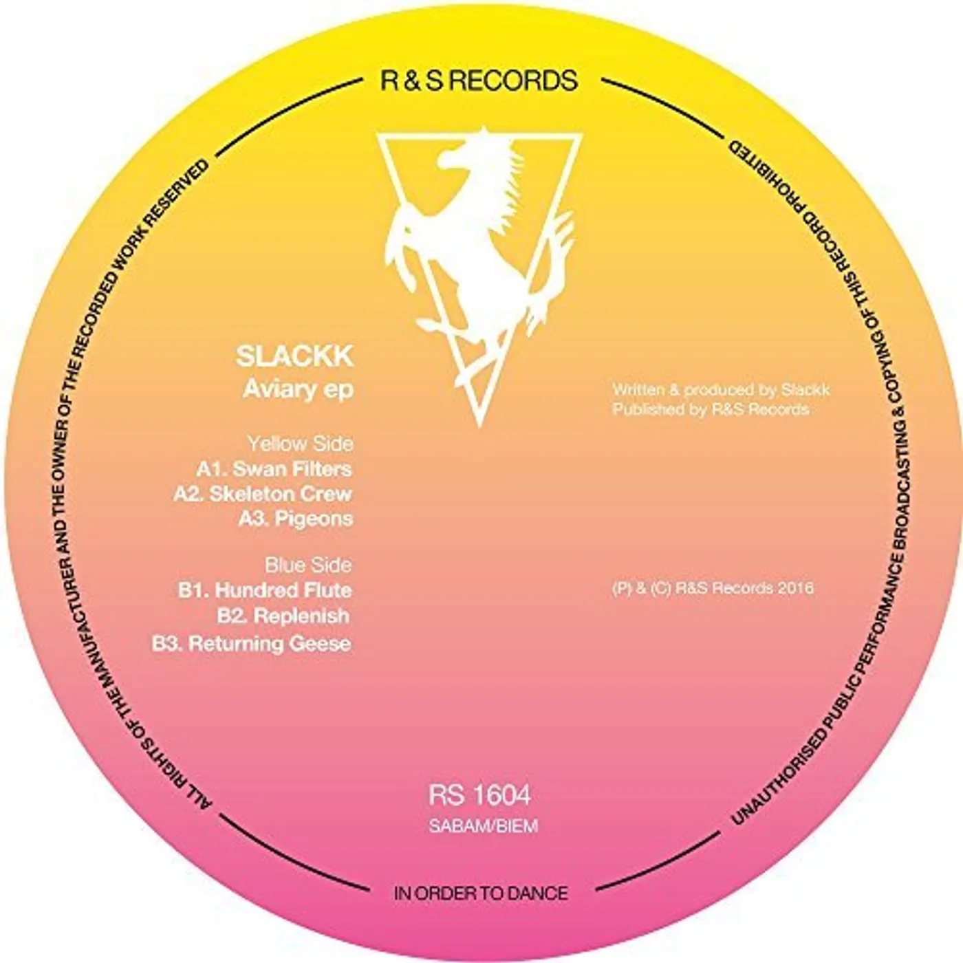 Slackk AVIARY (EP) Vinyl Record - UK Release