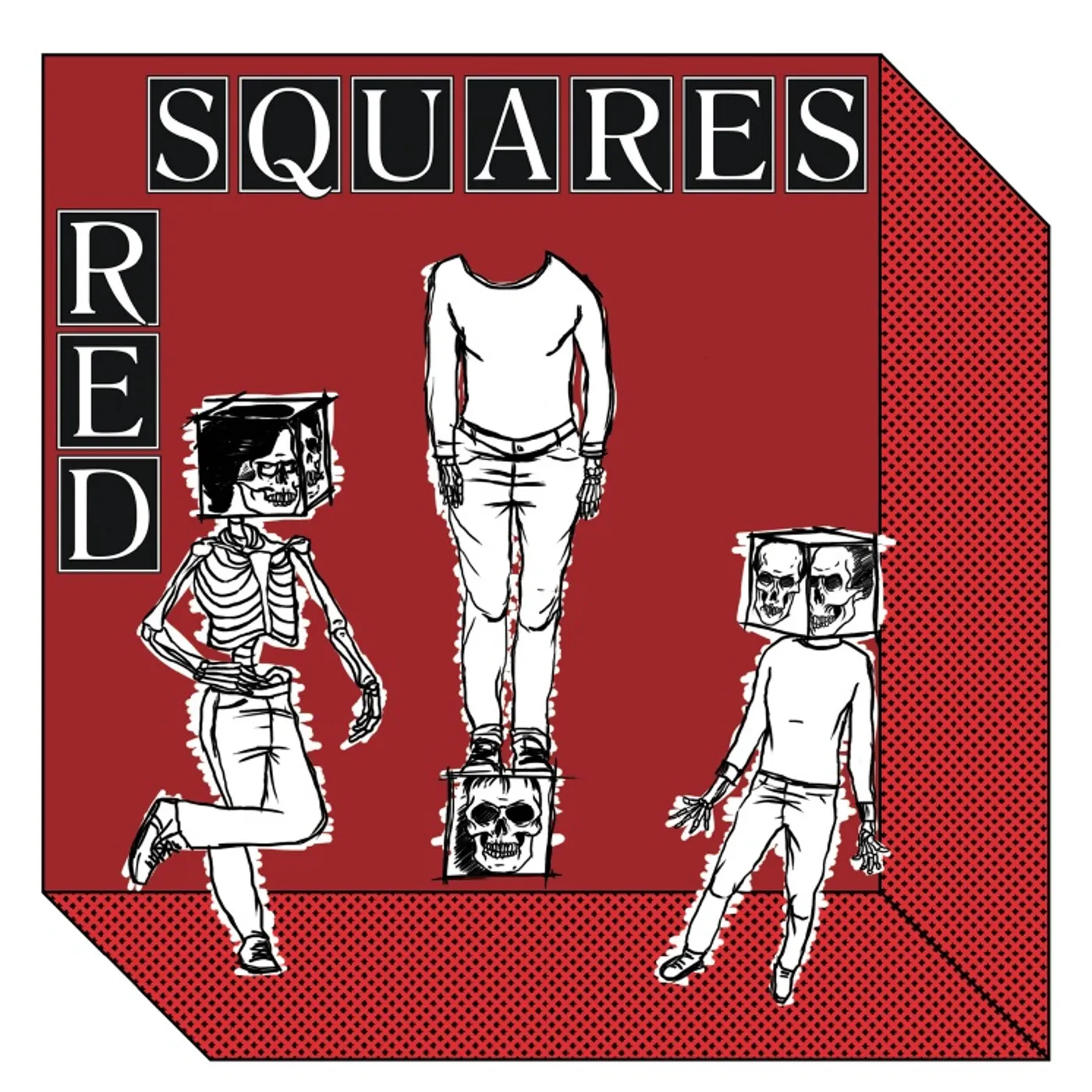 Red Squares MODERN ROLL Vinyl Record