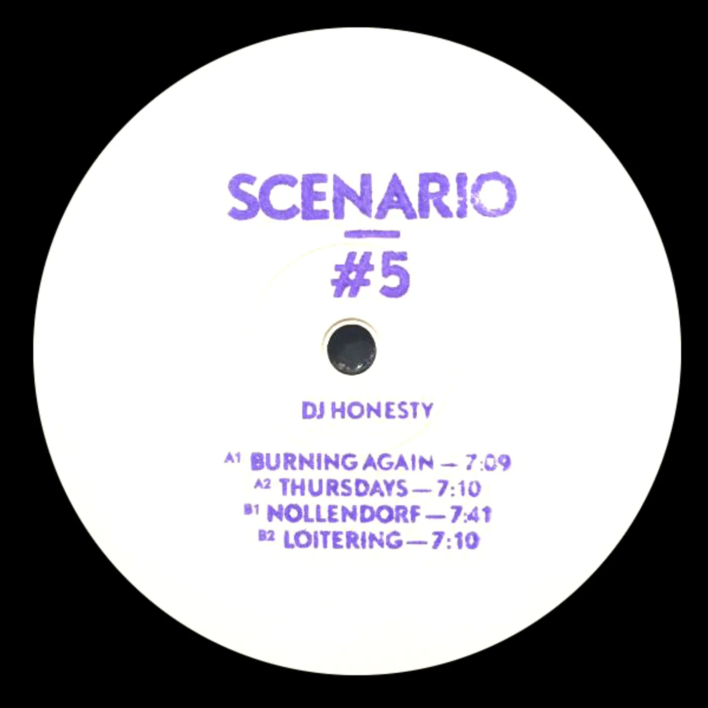 Dj Honesty SCENARIO #5 Vinyl Record