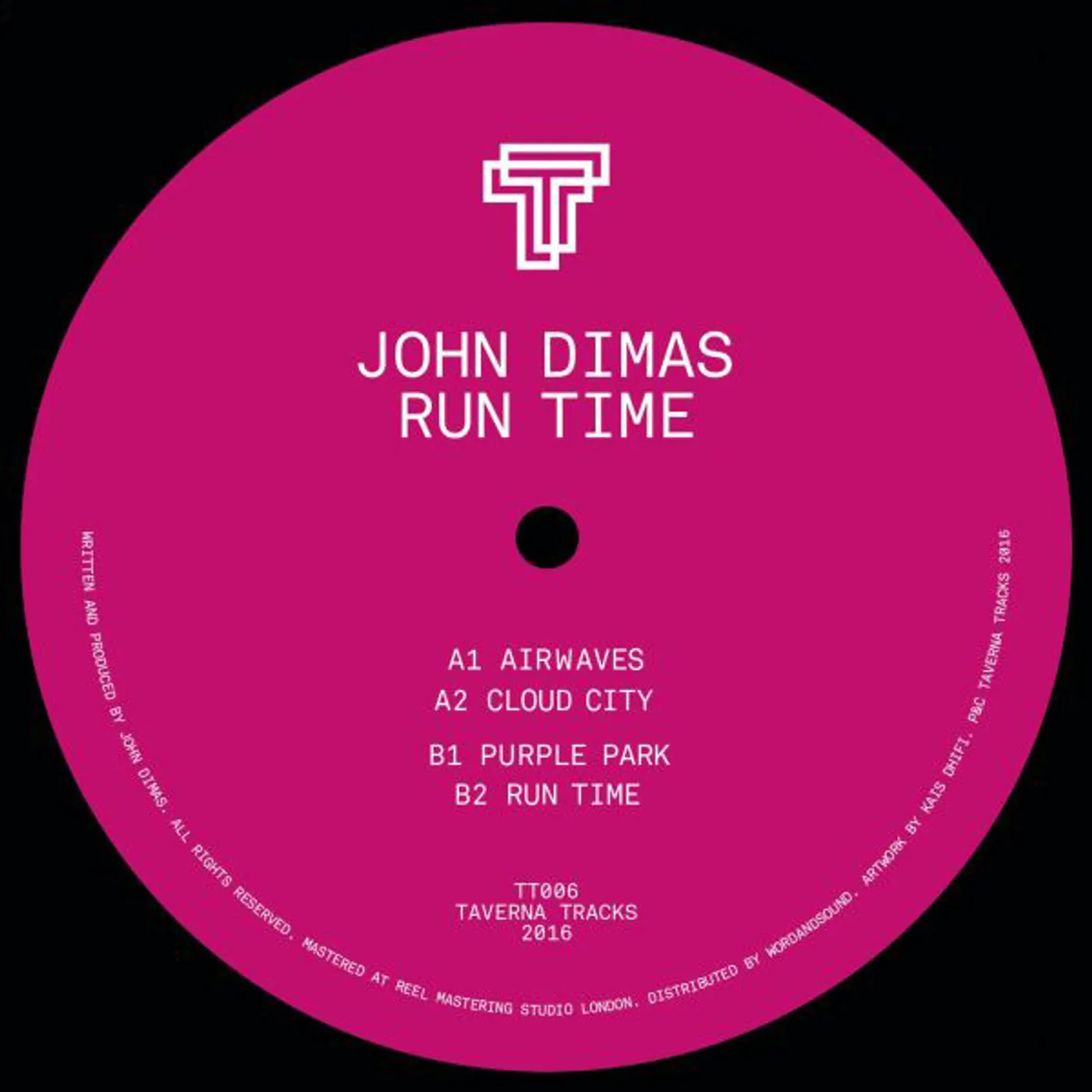 John Dimas RUN TIME Vinyl Record