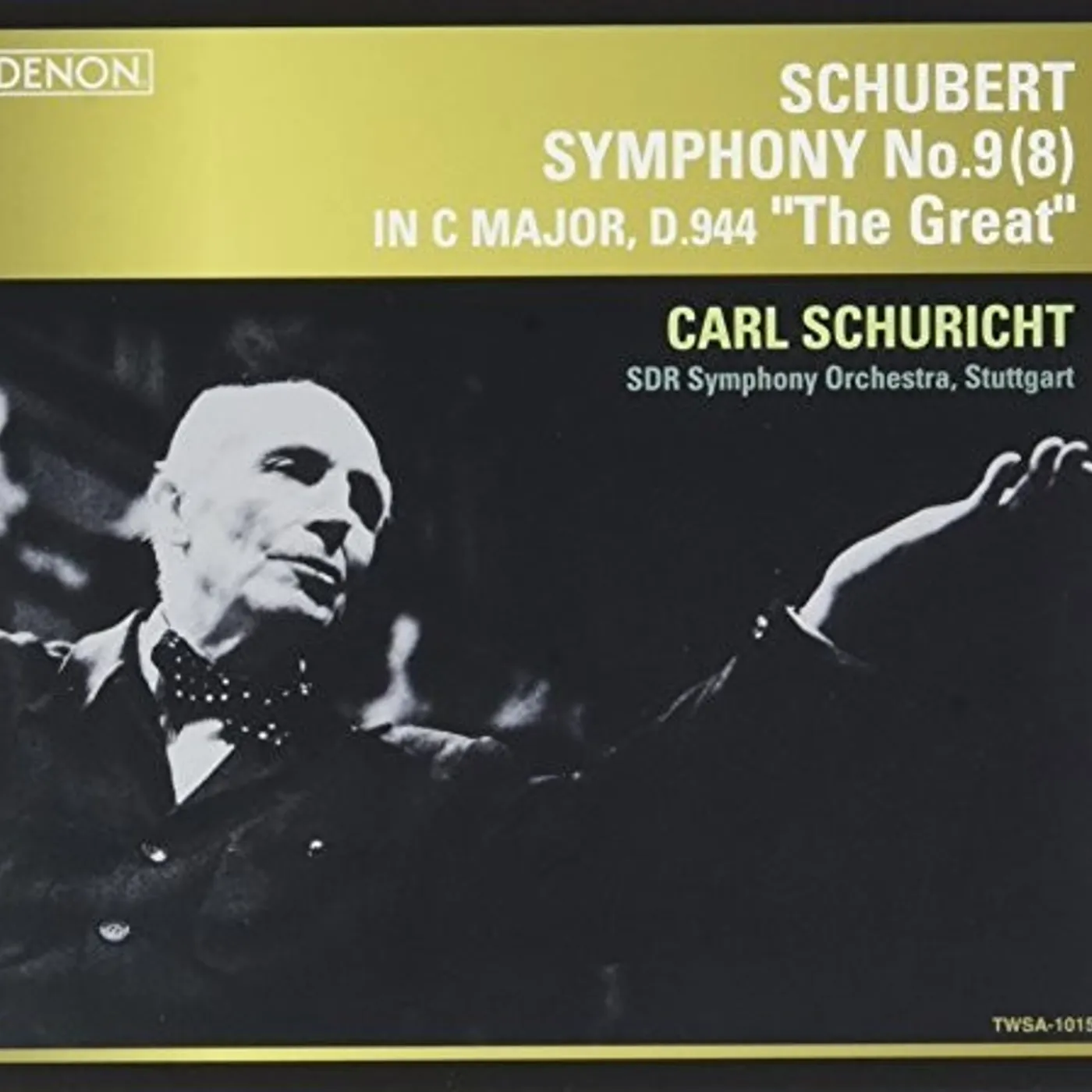 Carl Schuricht SCHUBERT:SYMPHONY NO.9(8) IN C, D.944 THE GREAT (LIMITED) CD