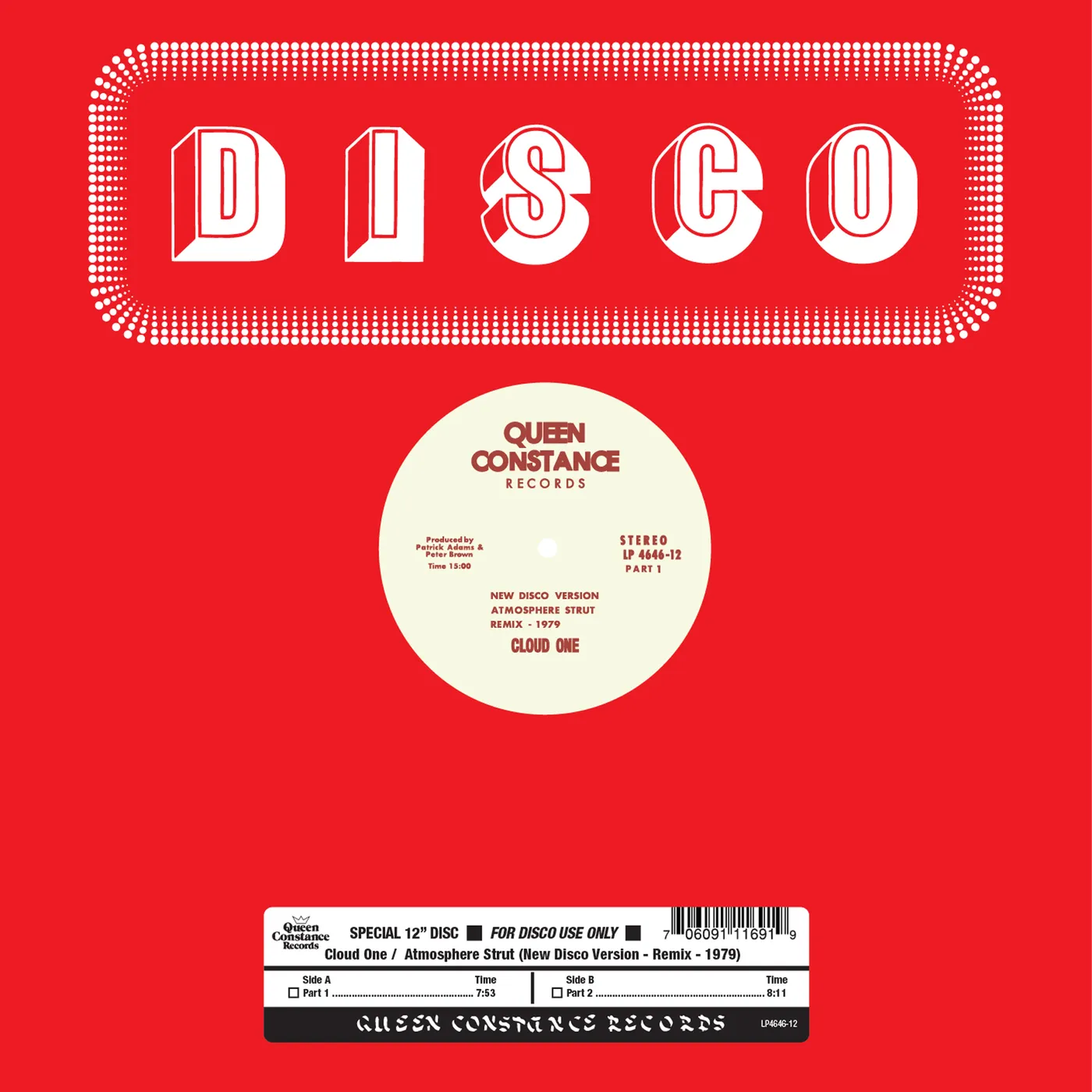 Cloud One ATMOSPHERE STRUT (NEW DISCO VERSION-REMIX-1979) Vinyl Record