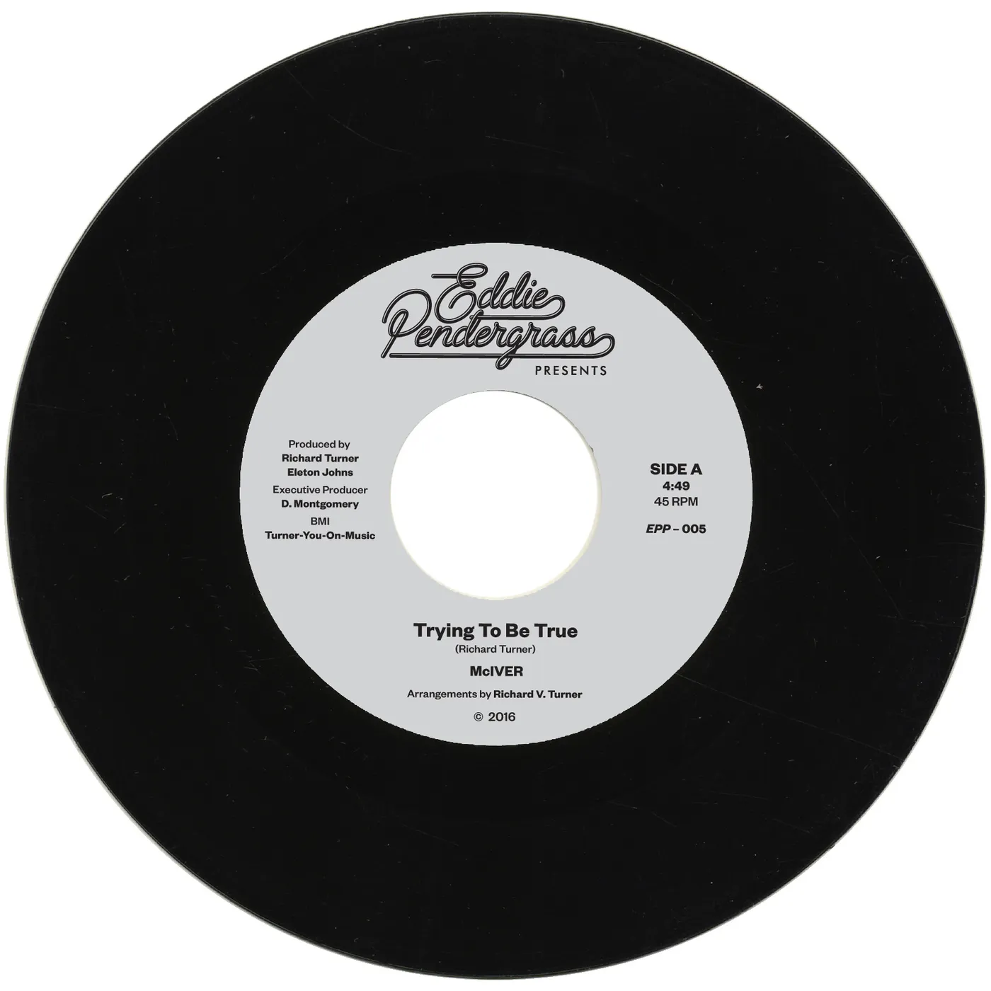MCIVER TRYING TO BE TRUE / LOOKING IN THE EYES OF LOVE Vinyl Record