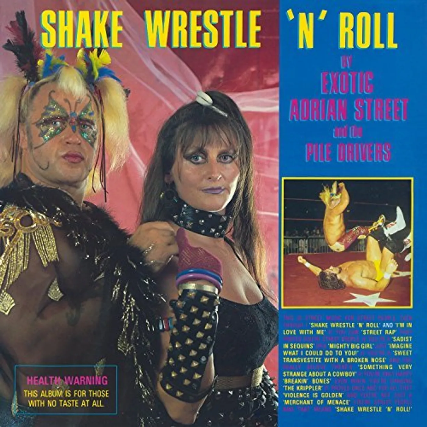Exotic Adrian Street and the Pile Drivers Shake Wrestle 'N' Roll Vinyl Record