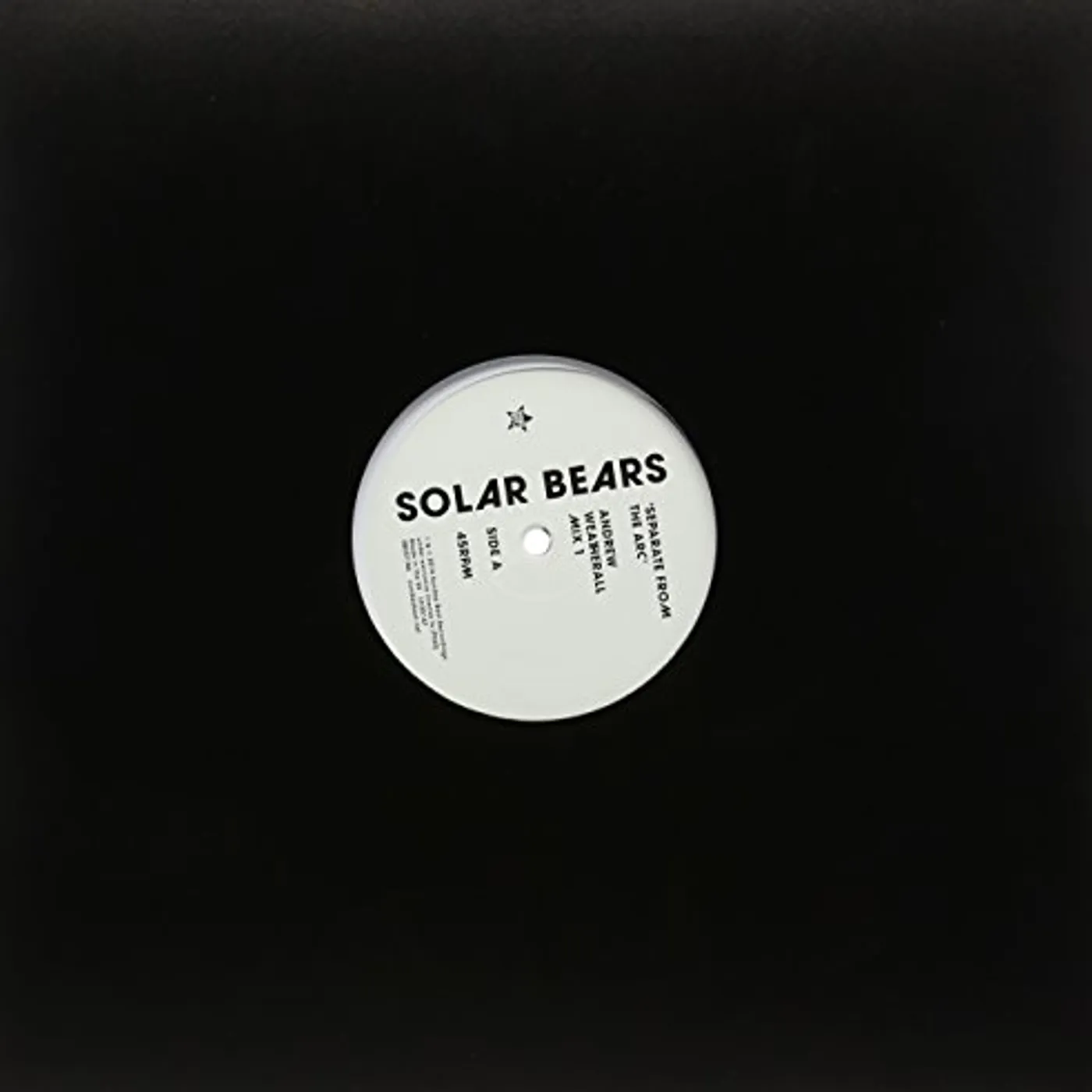Solar Bears SEPARATE FROM THE ARC: ANDREW WEATHERALL REMIXES Vinyl Record