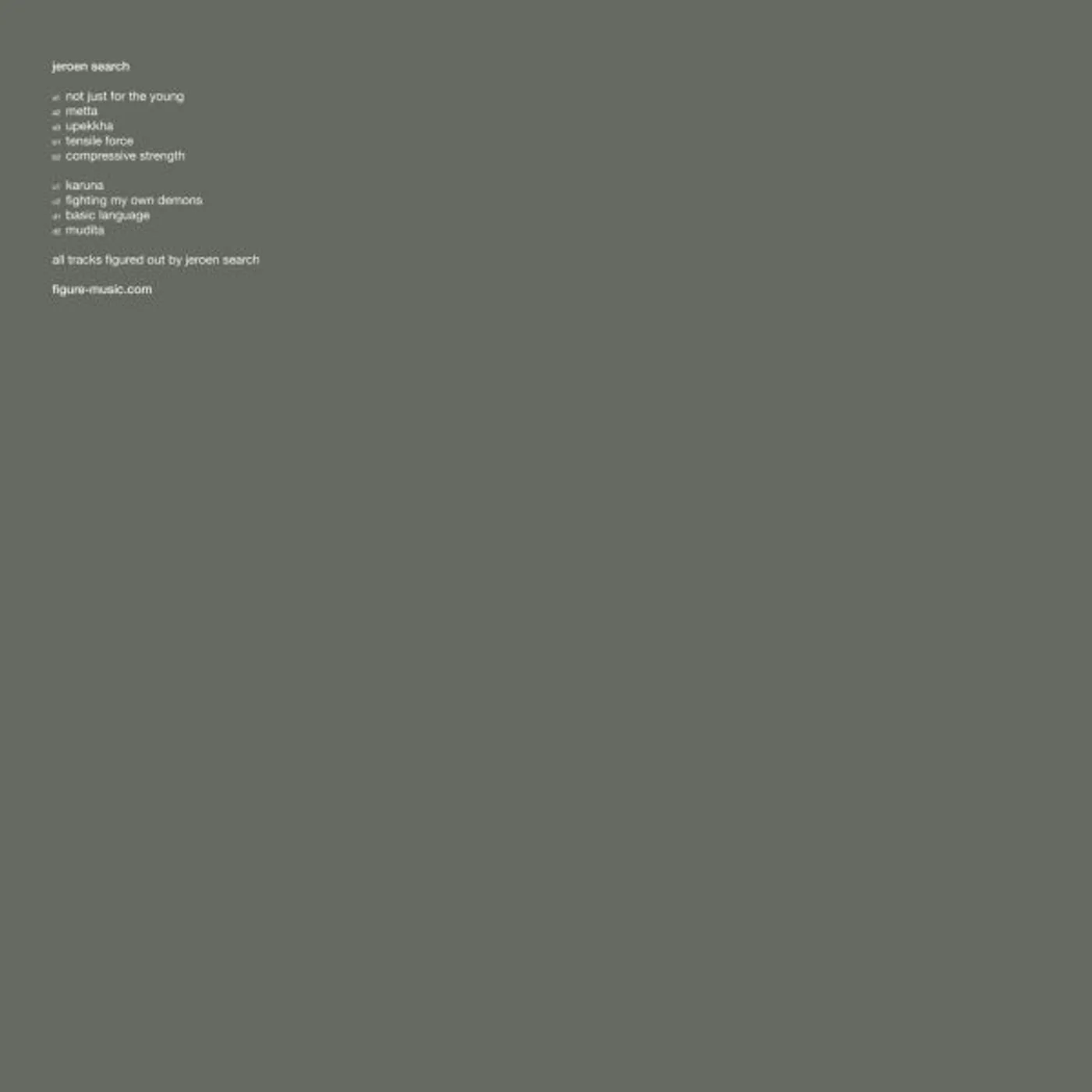 Jeroen Search Figure SPC Z Vinyl Record