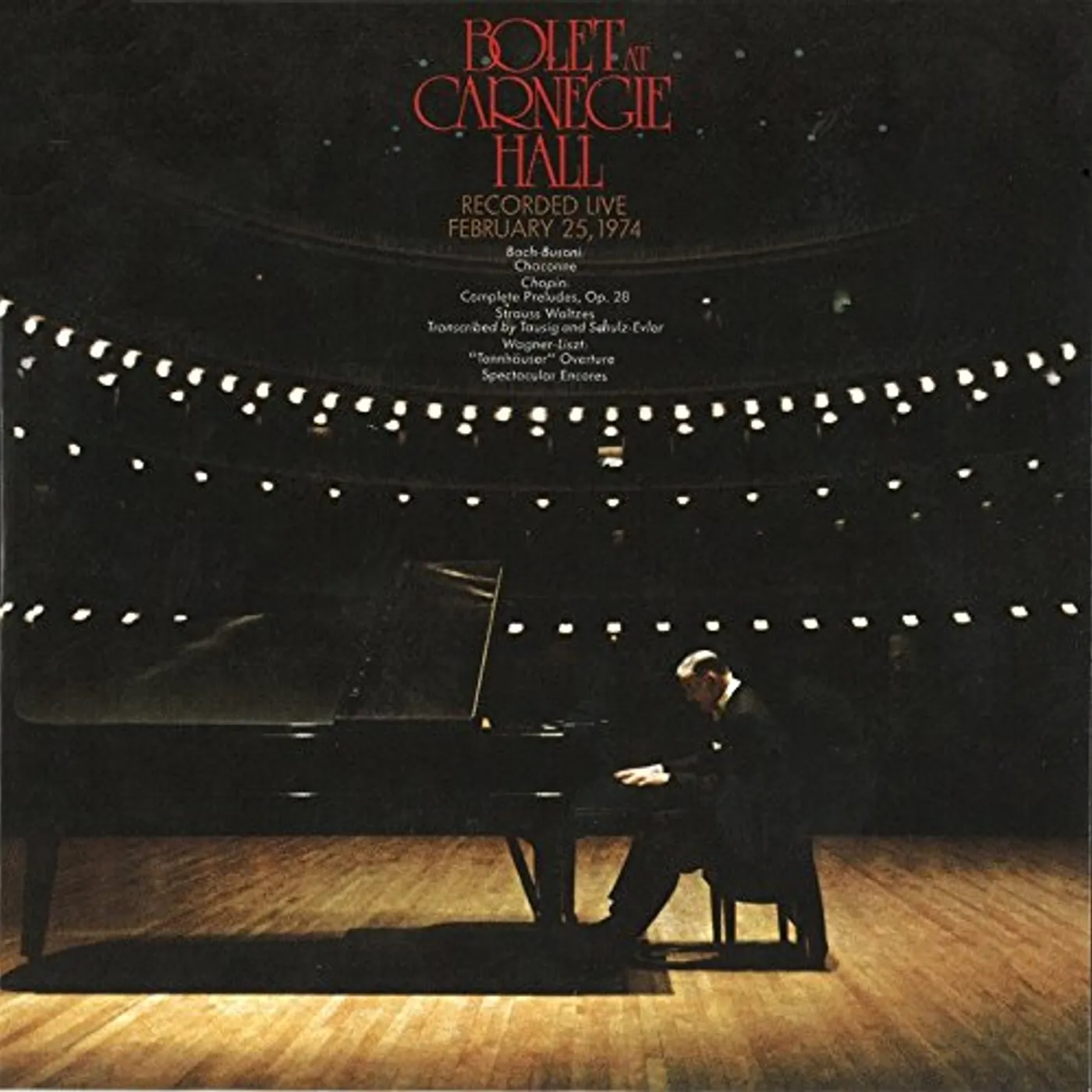 JORGE BOLET AT CARNEGIE HALL 1974 CD