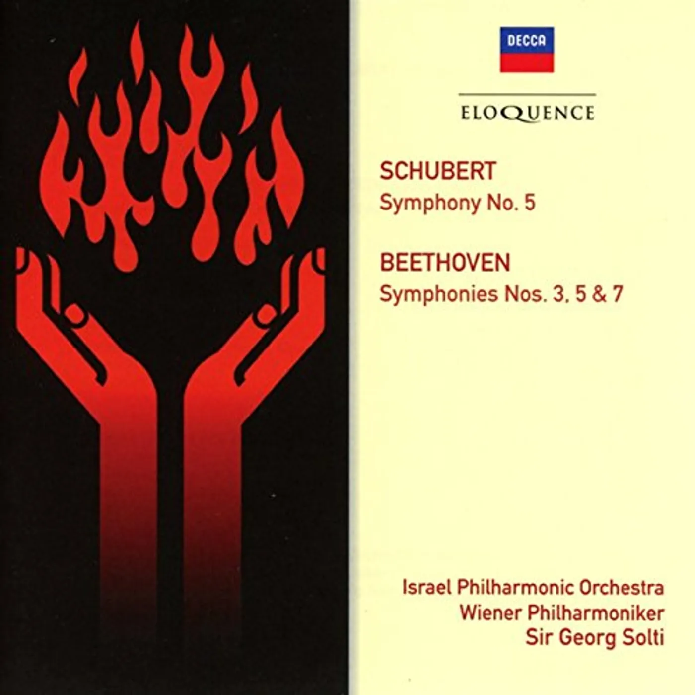 Beethoven / Georg Solti BEETHOVEN: SYMPHONIES 3 5 & 7 / SCHUBERT: SYMPHONY CD