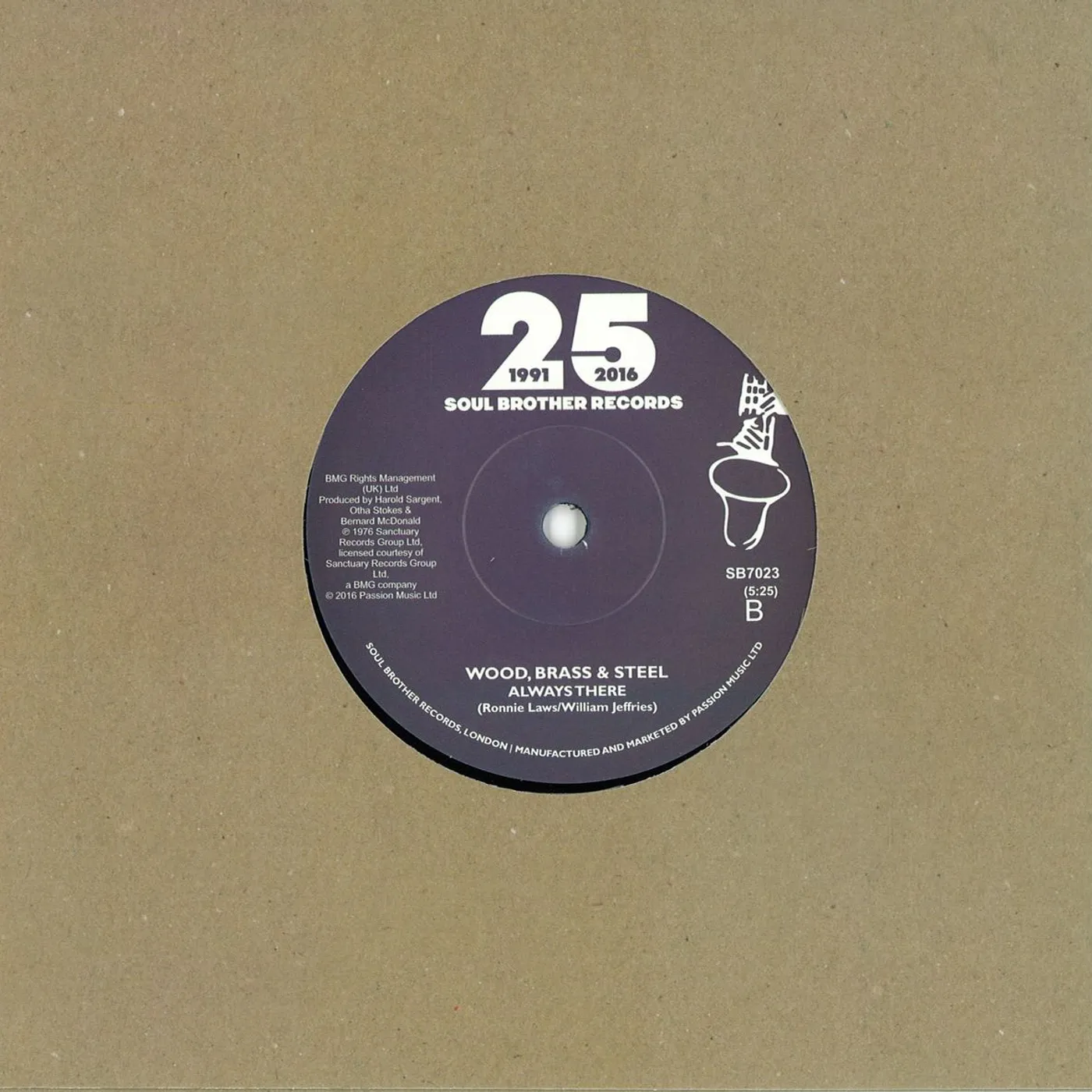 BRASS STEEL & WOOD HEY WHATS THAT YOU SAY / ALWAYS THERE Vinyl Record