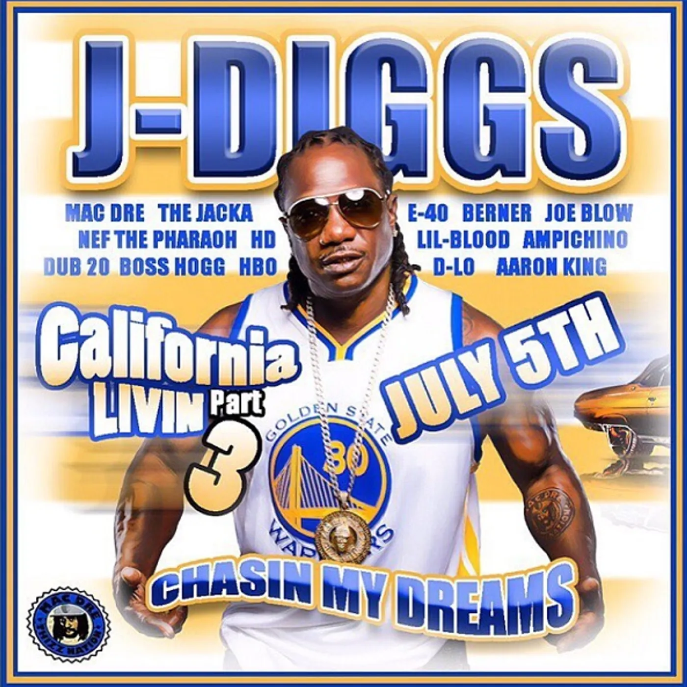 J-Diggs CALIFORNIA LIVIN PT. 3: CHASIN MY DREAMS CD