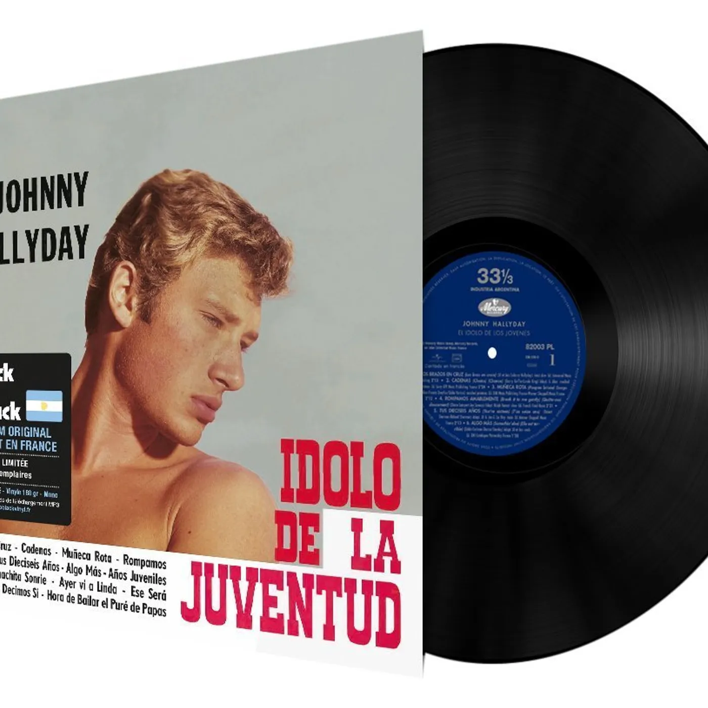 Johnny Hallyday EL IDOLO DE LA JUVENTUD Vinyl Record