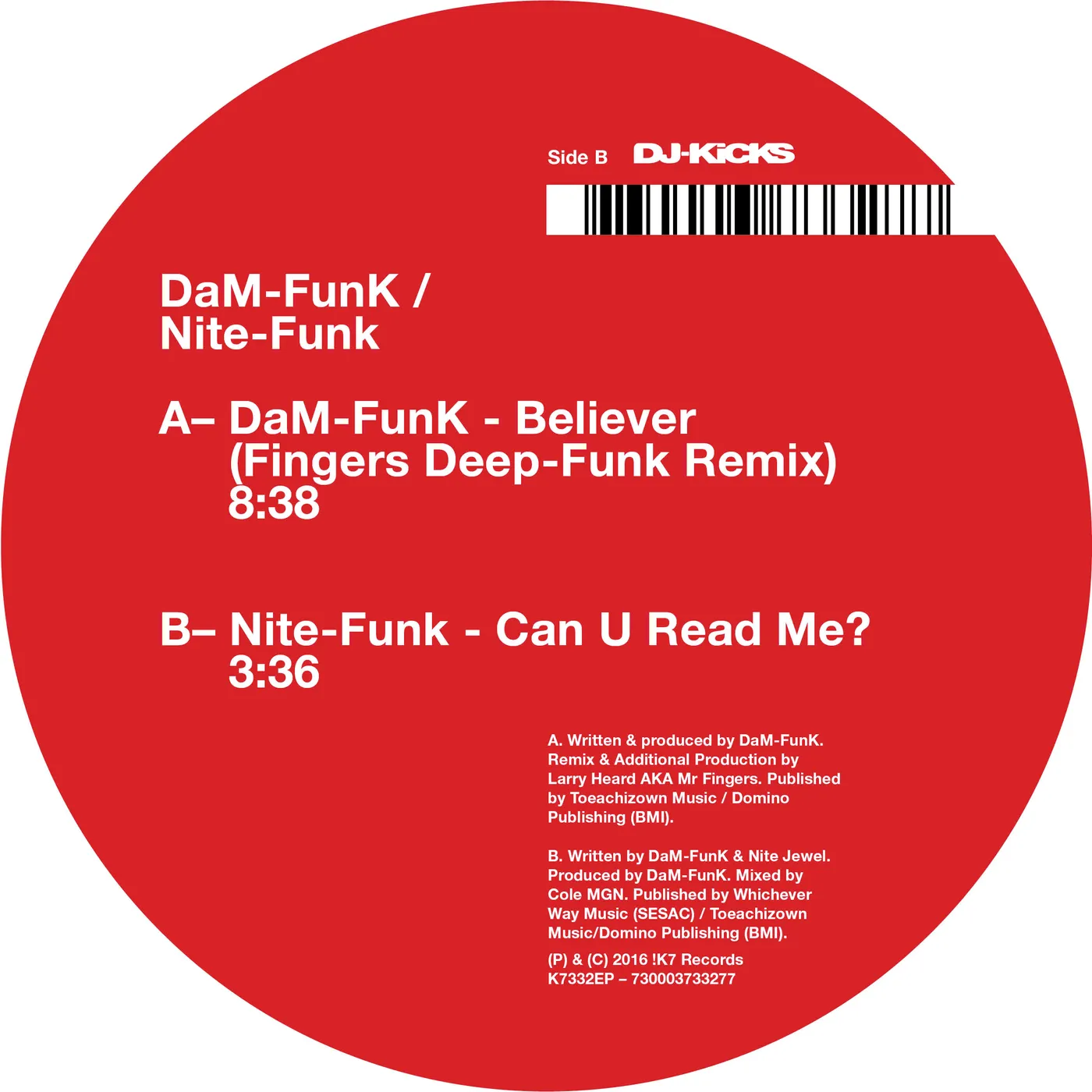 DAM-FUNK / NITE-FUNK BELIEVER / CAN U READ ME Vinyl Record