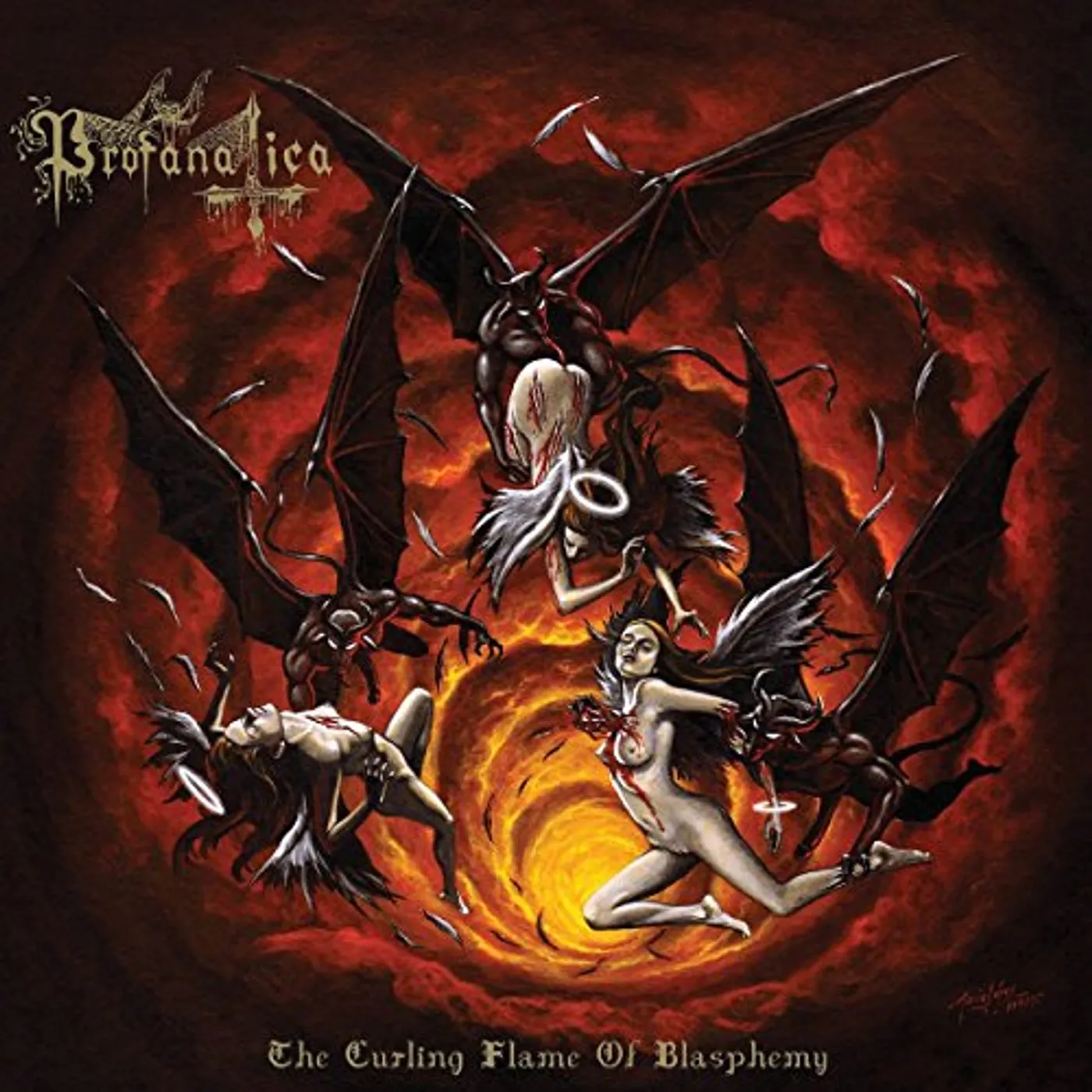 Profanatica CURLING FLAME OF BLASPHEMY Vinyl Record