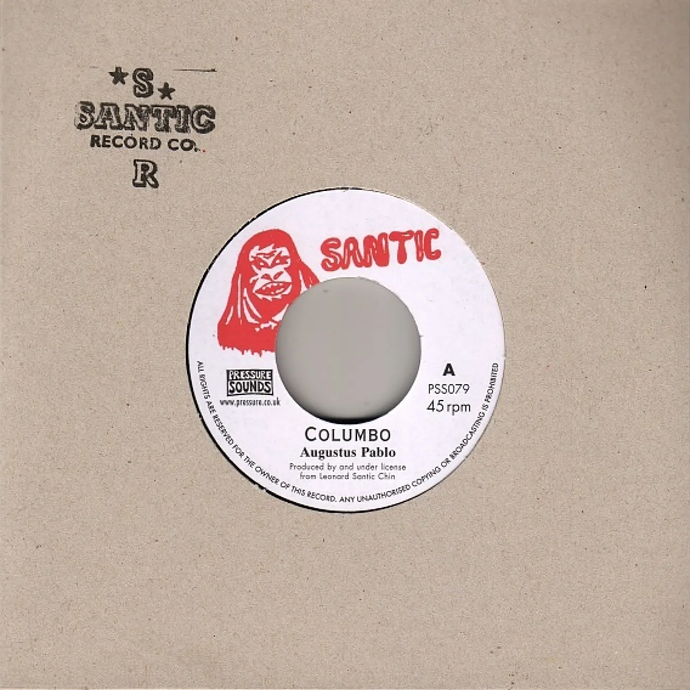 Augustus Pablo COLUMBO Vinyl Record