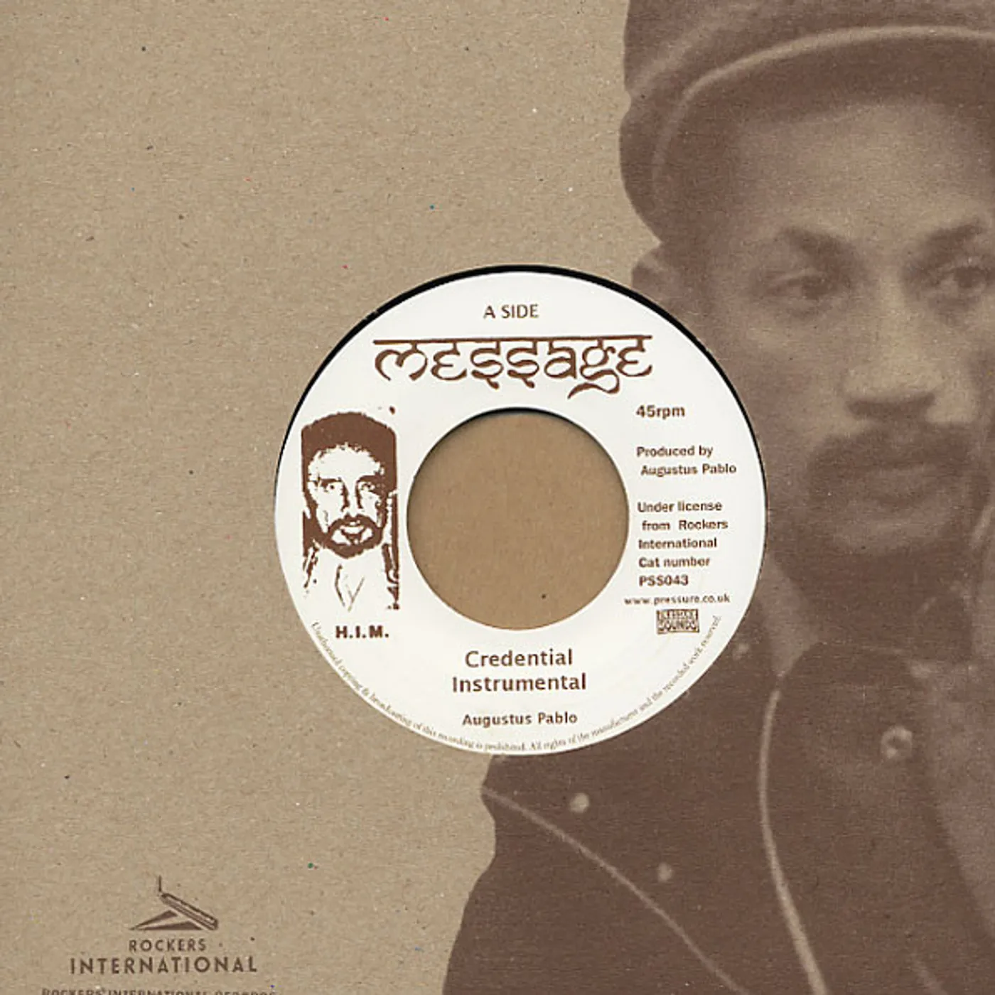 Augustus Pablo CREDENTIAL INSTRUMENTAL Vinyl Record