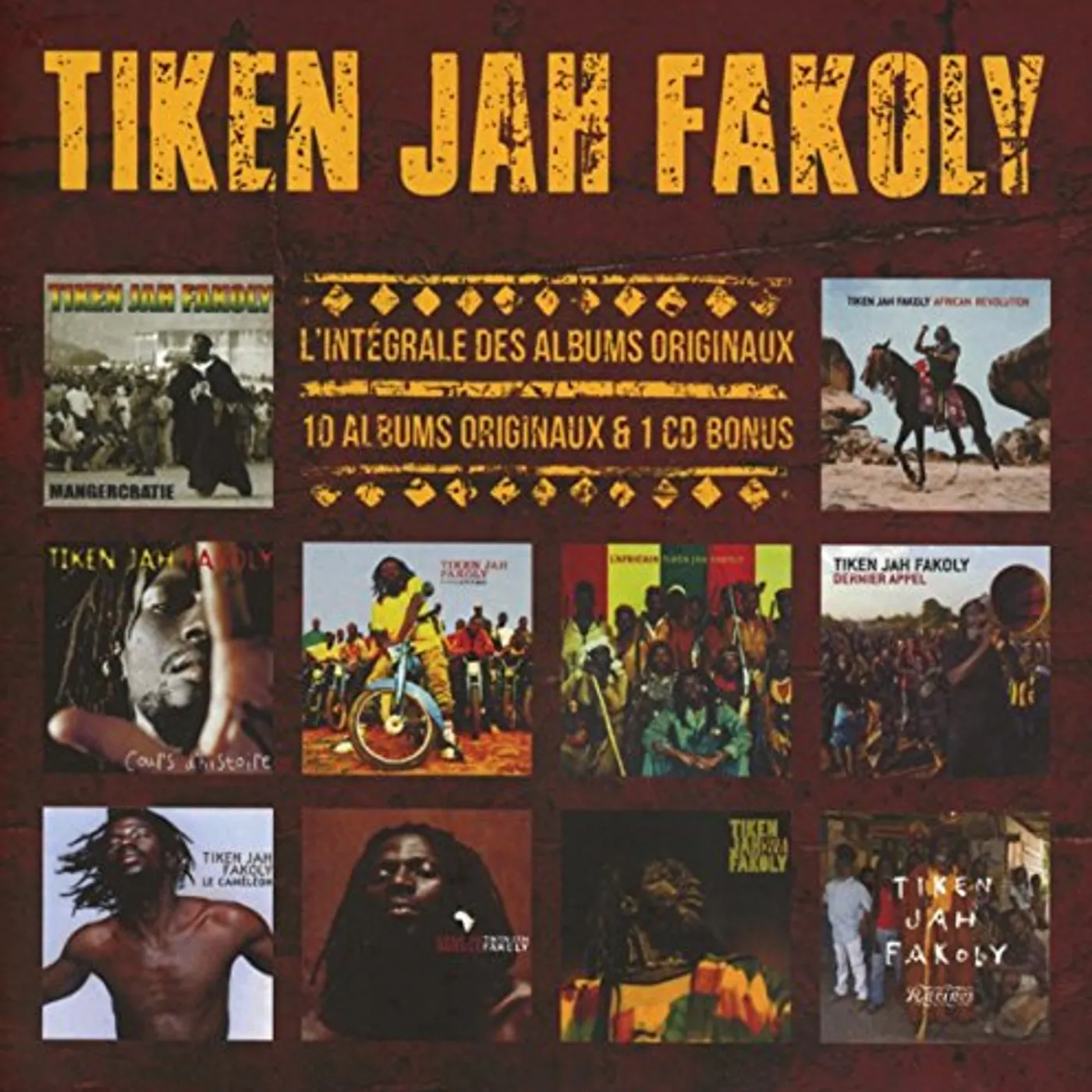 Tiken Jah Fakoly L'INTEGRALE DES ALBUMS ORIGINAUX CD