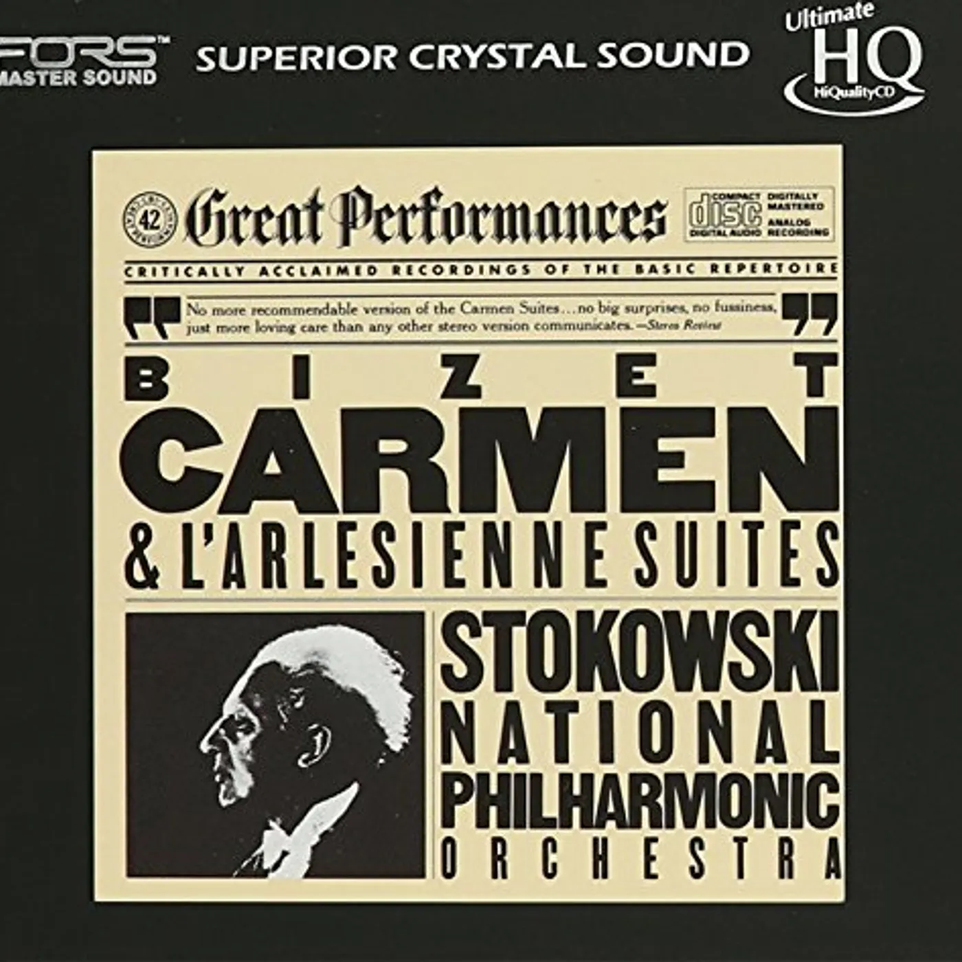 Leopold Stokowski BIZET: CARMEN & L'ARLESIENNE SUITES (UHQCD) CD