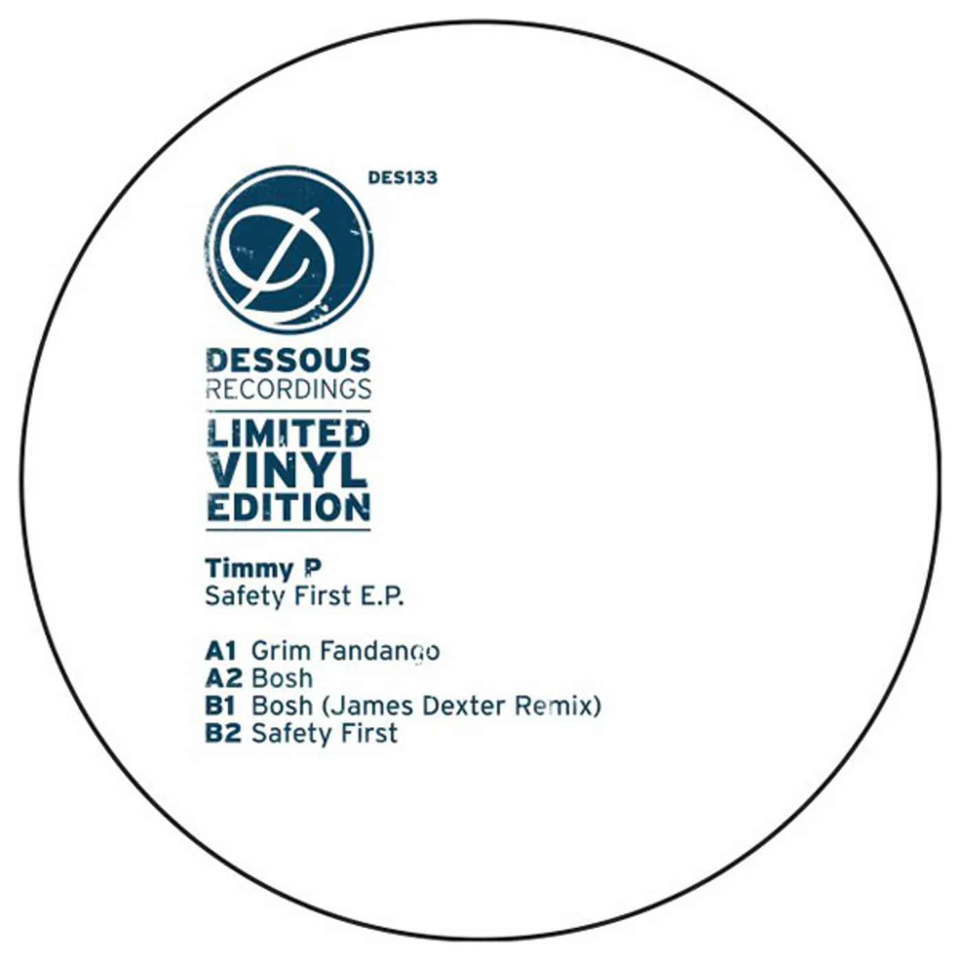 Timmy P SAFETY FIRST Vinyl Record