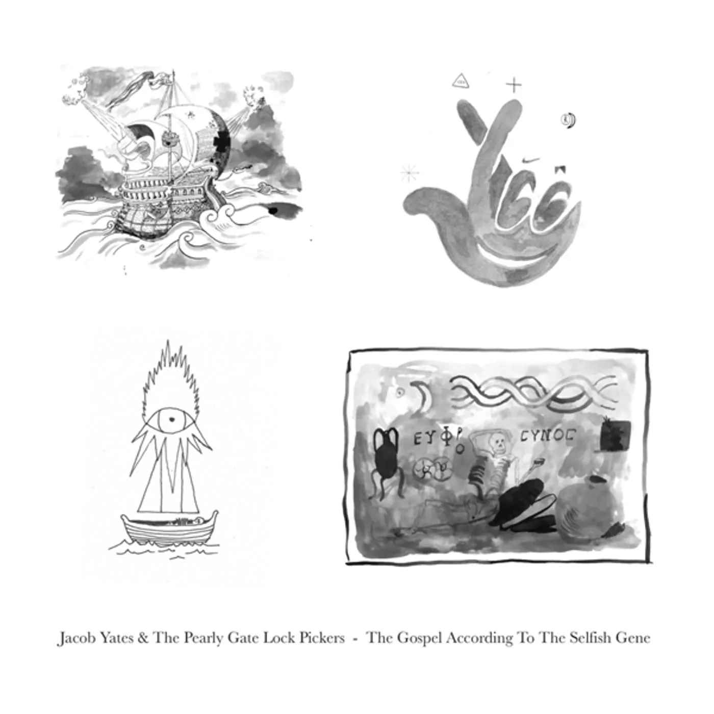 Jacob Yates and the Pearly Gate Lock Pickers GOSPEL ACCORDING TO THE SELFISH GENE Vinyl Record