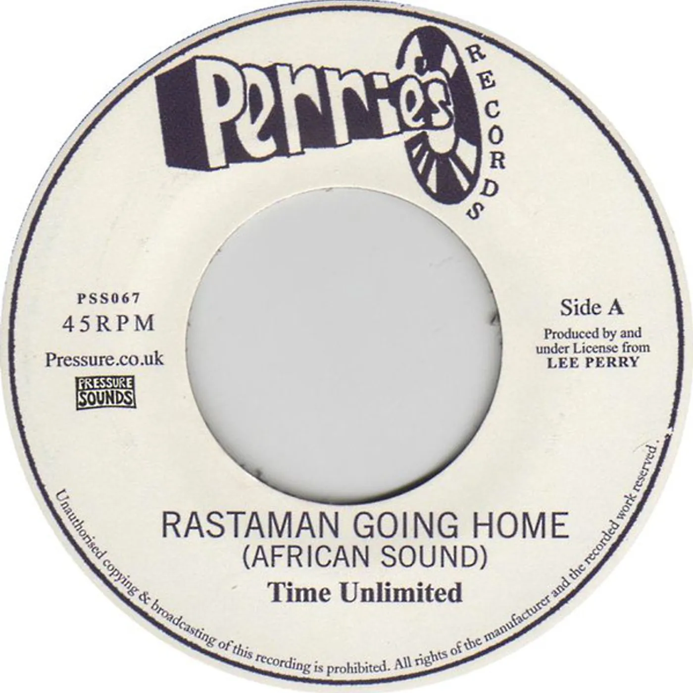 TIME UNLIMITED / UPSETTERS RASTAMAN GOING HOME (AFRICAN SOUND) / AFRICA DUB Vinyl Record
