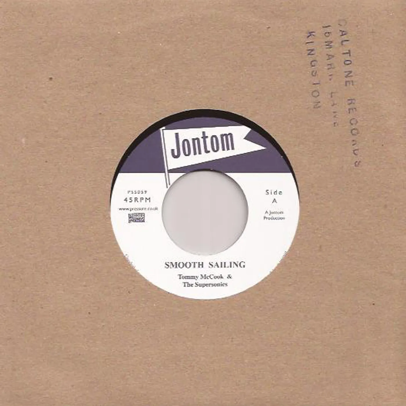 Tommy McCook & The Supersonics SMOOTH SAILING / JERK TIME Vinyl Record