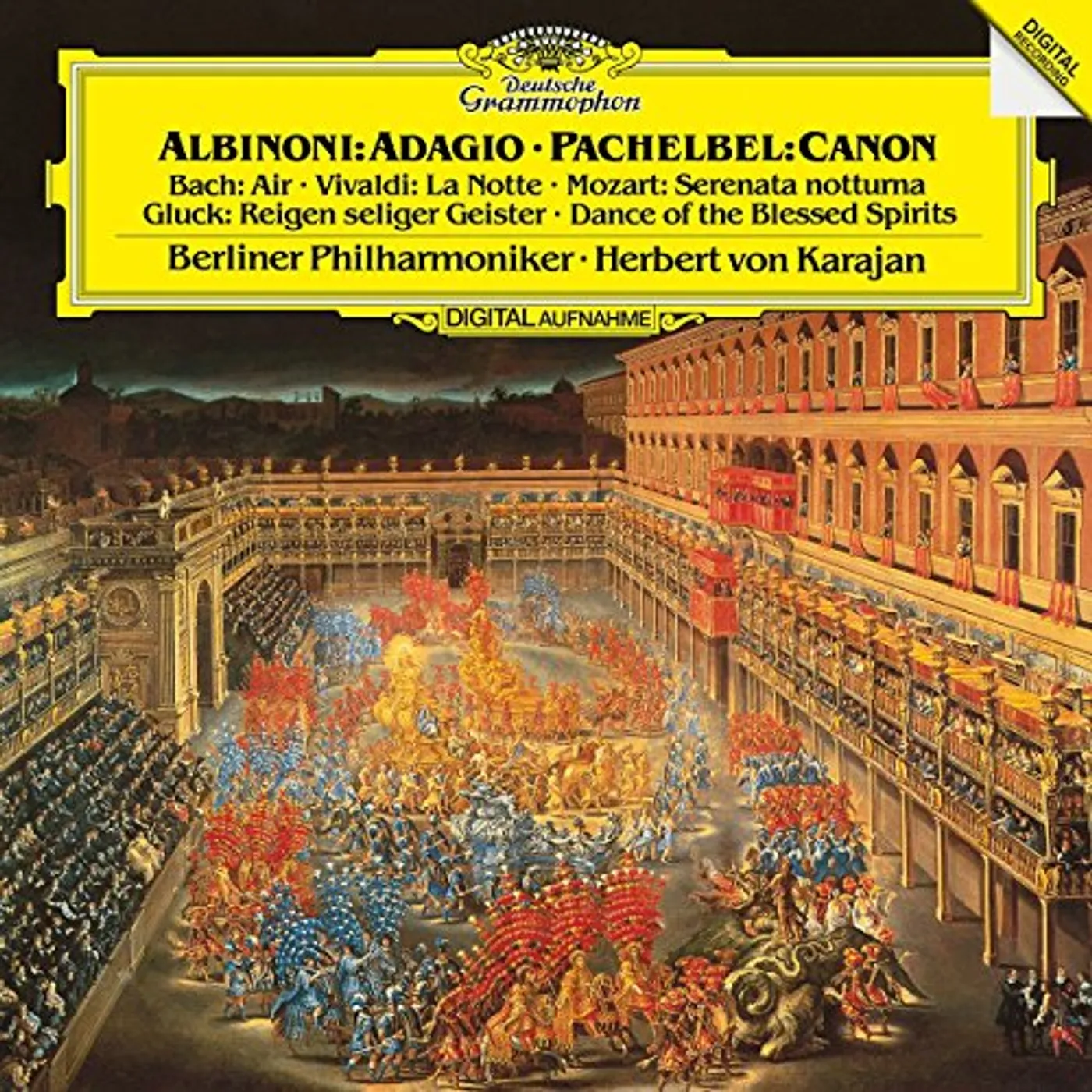 KARAJAN / BERLINER PHILHARMONIKER ALBINONI / ADAGIO / PACHELBEL / CANON / BACH Vinyl Record