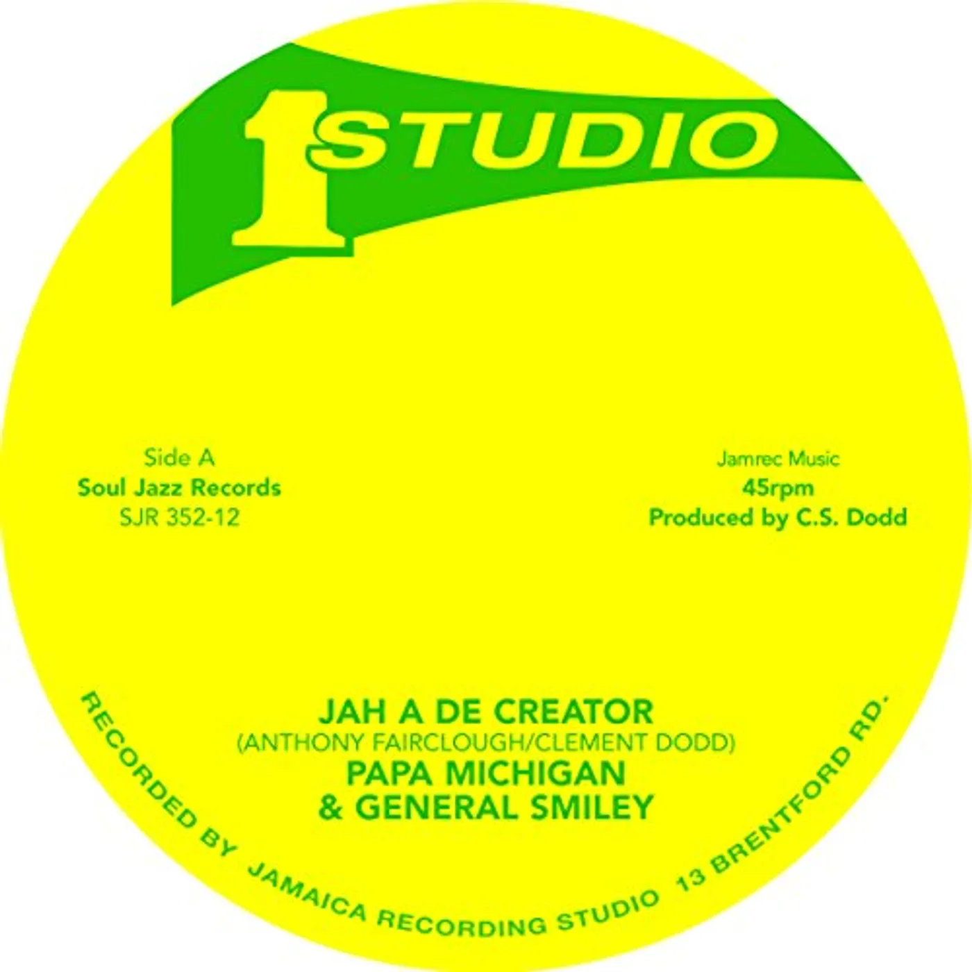 Papa Michigan & General Smiley JAH A DE CREATOR / REBEL DISCO Vinyl Record
