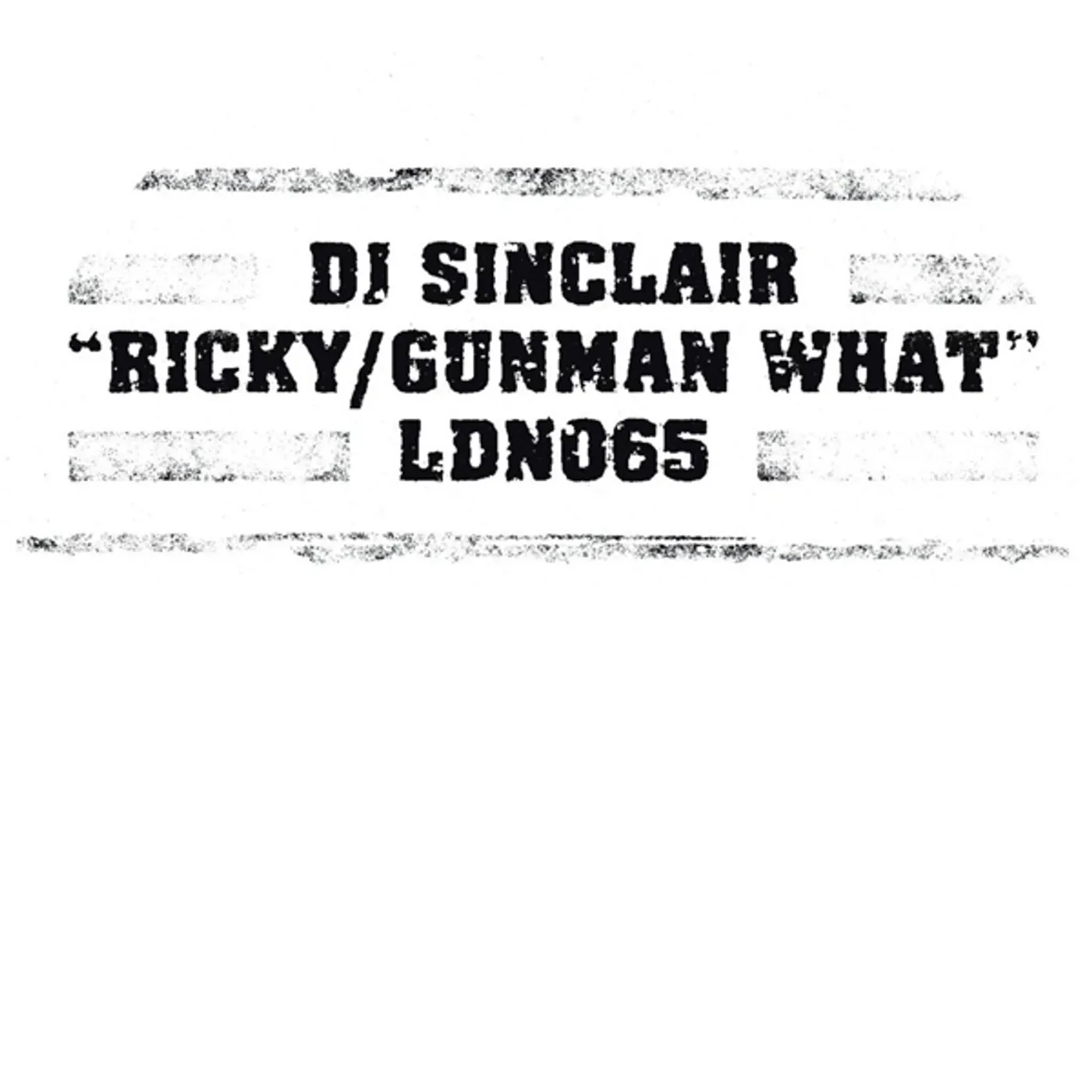 DJ Sinclair RICKY / GUNMAN WHAT Vinyl Record