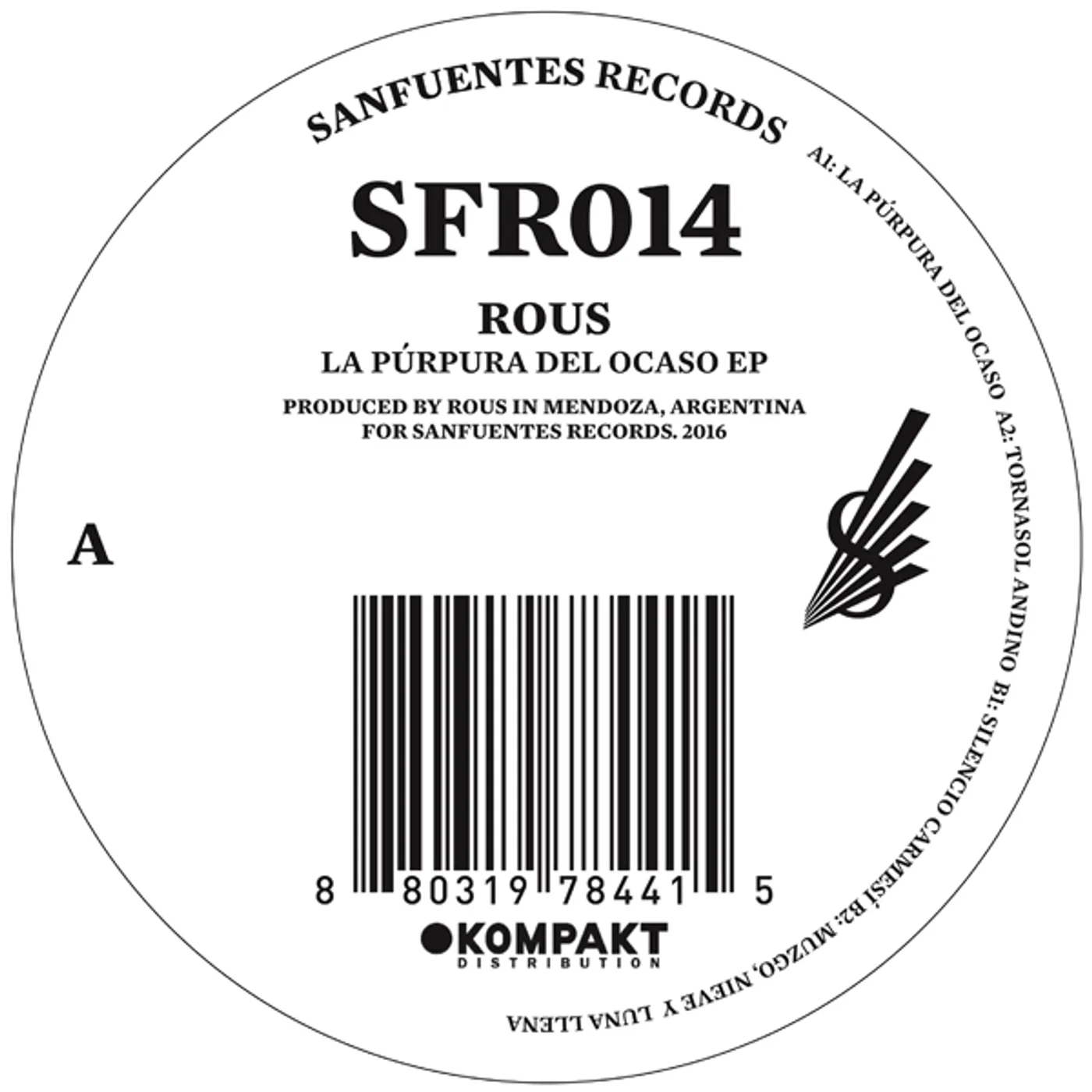 Rous LA PURPURA DEL OCASO Vinyl Record