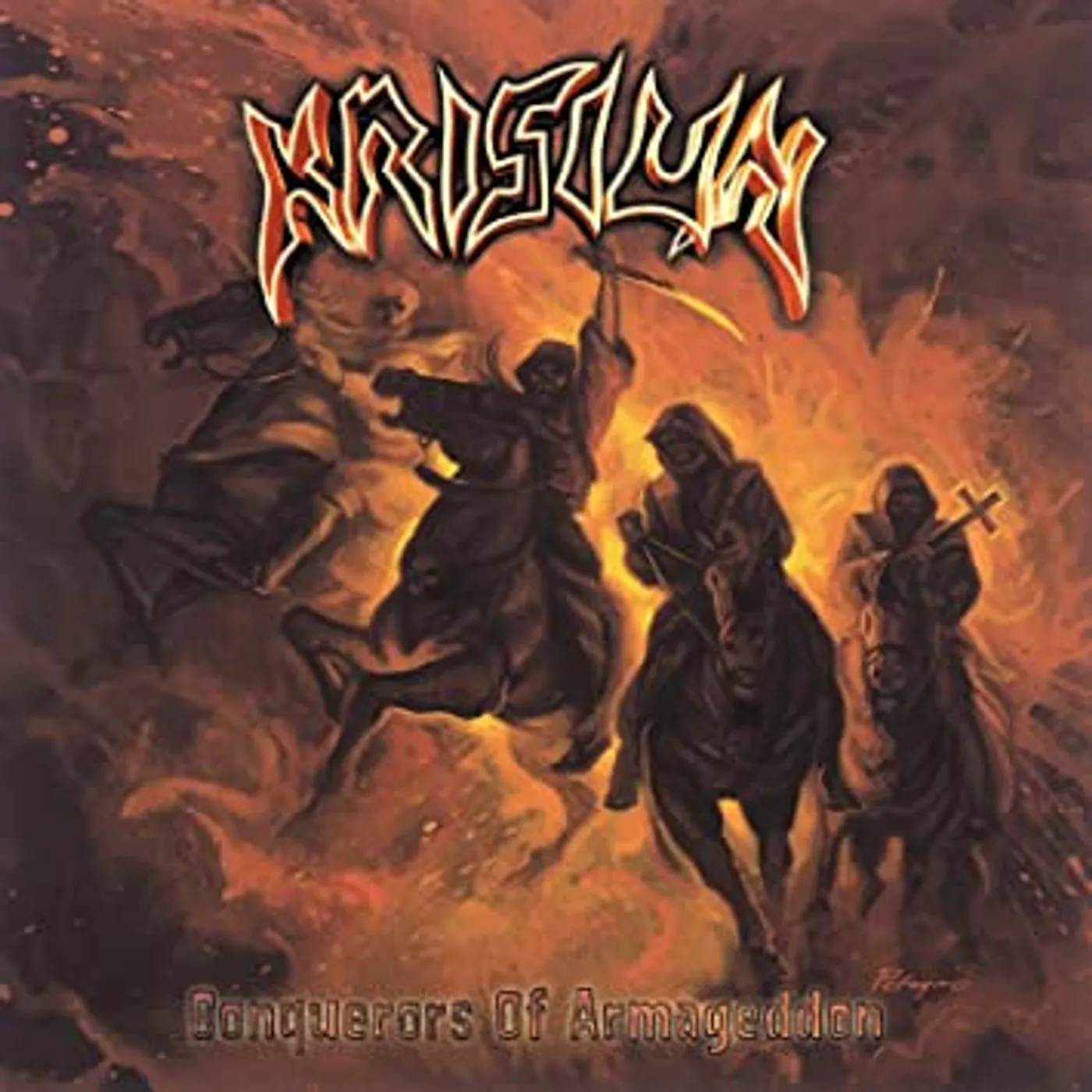 Krisiun CONQUERORS OF ARMAGEDDON   (GER) Vinyl Record - Colored Vinyl, Red Vinyl