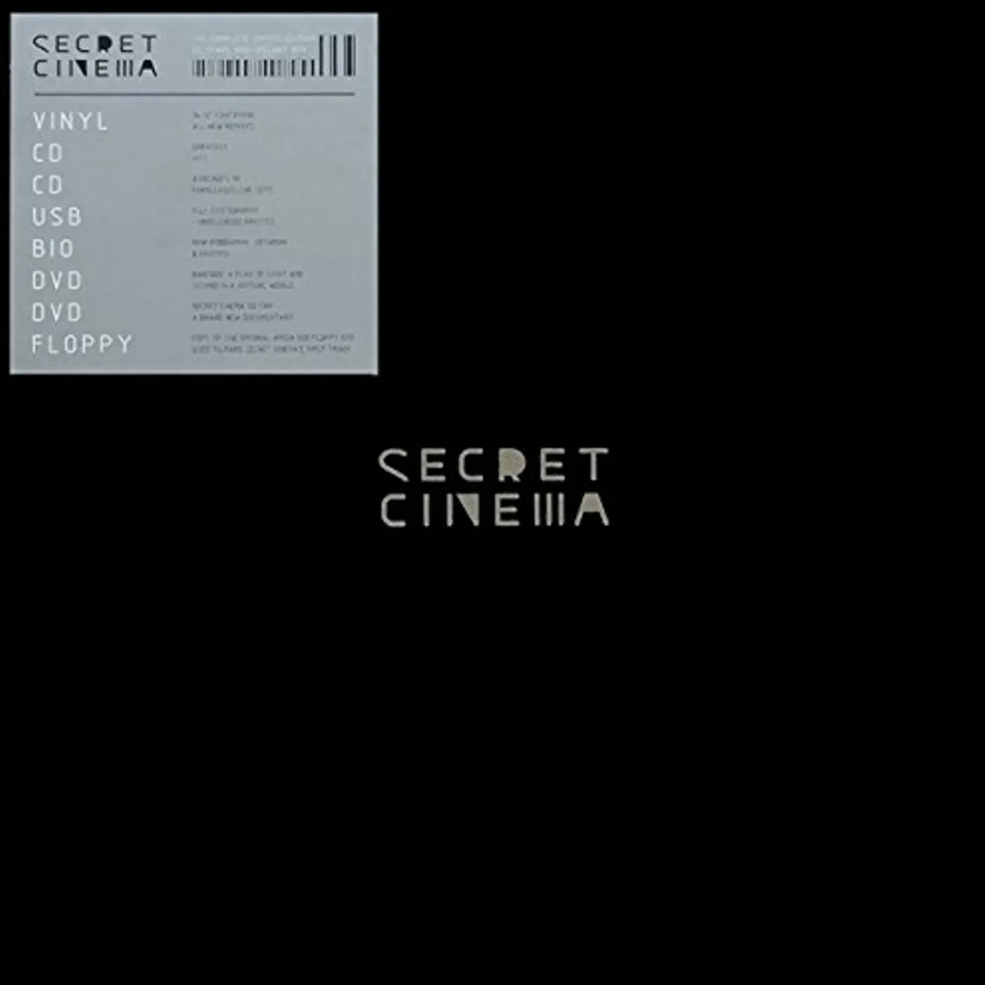 SECRET CINEMA Vinyl Record