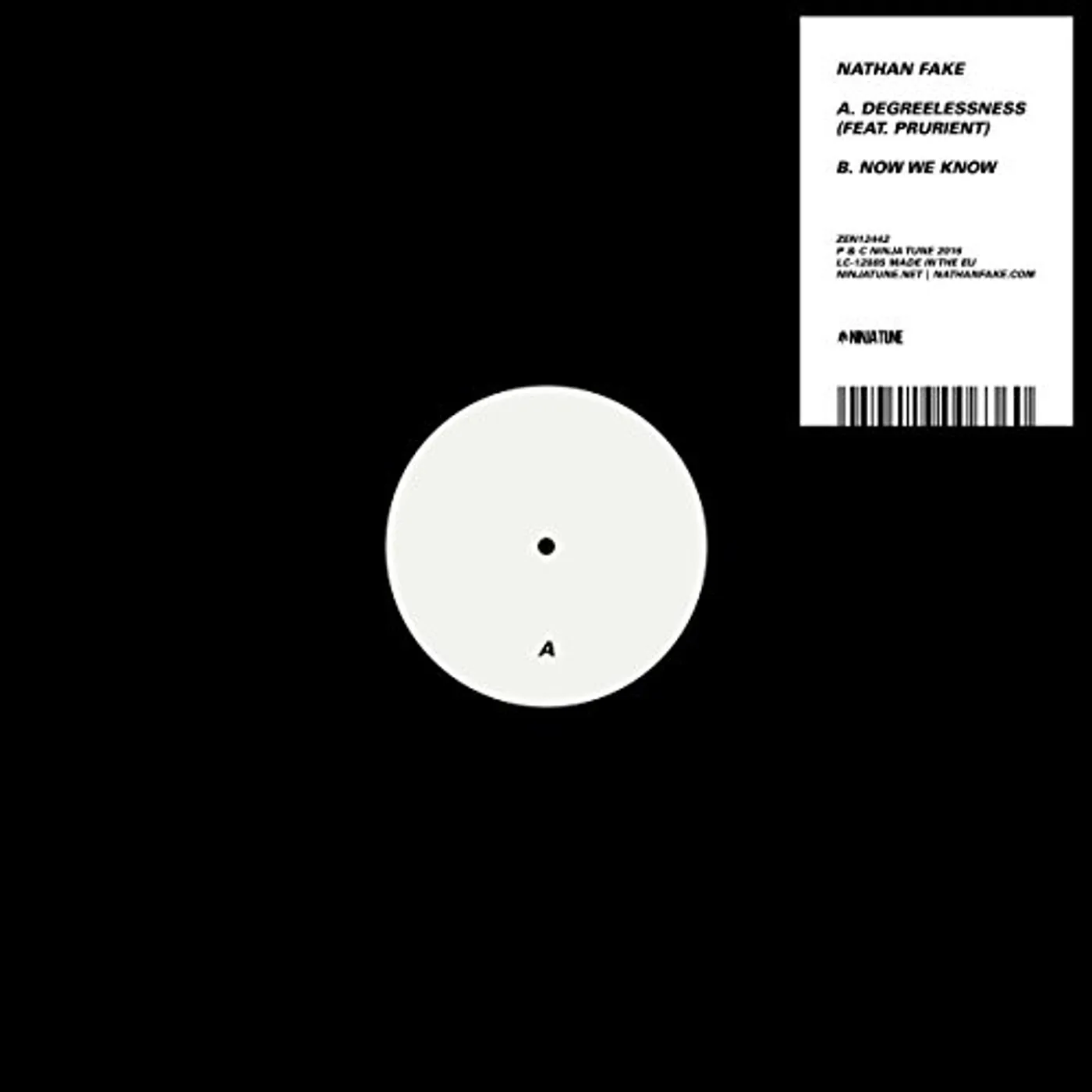 Nathan Fake DEGREELESSNESS / Now We Know Vinyl Record