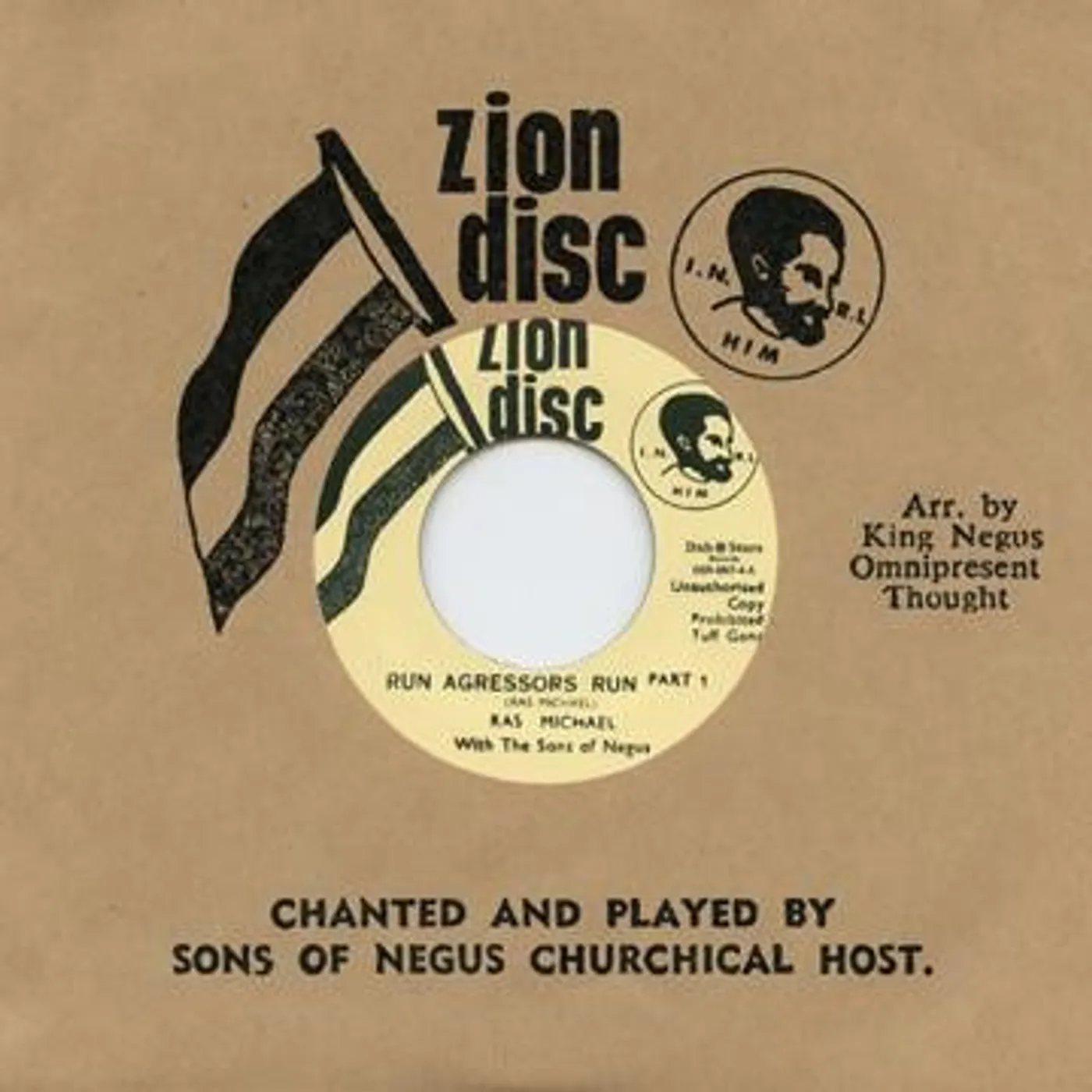 The Sons Of Negus RUN AGRESSORS RUN Vinyl Record
