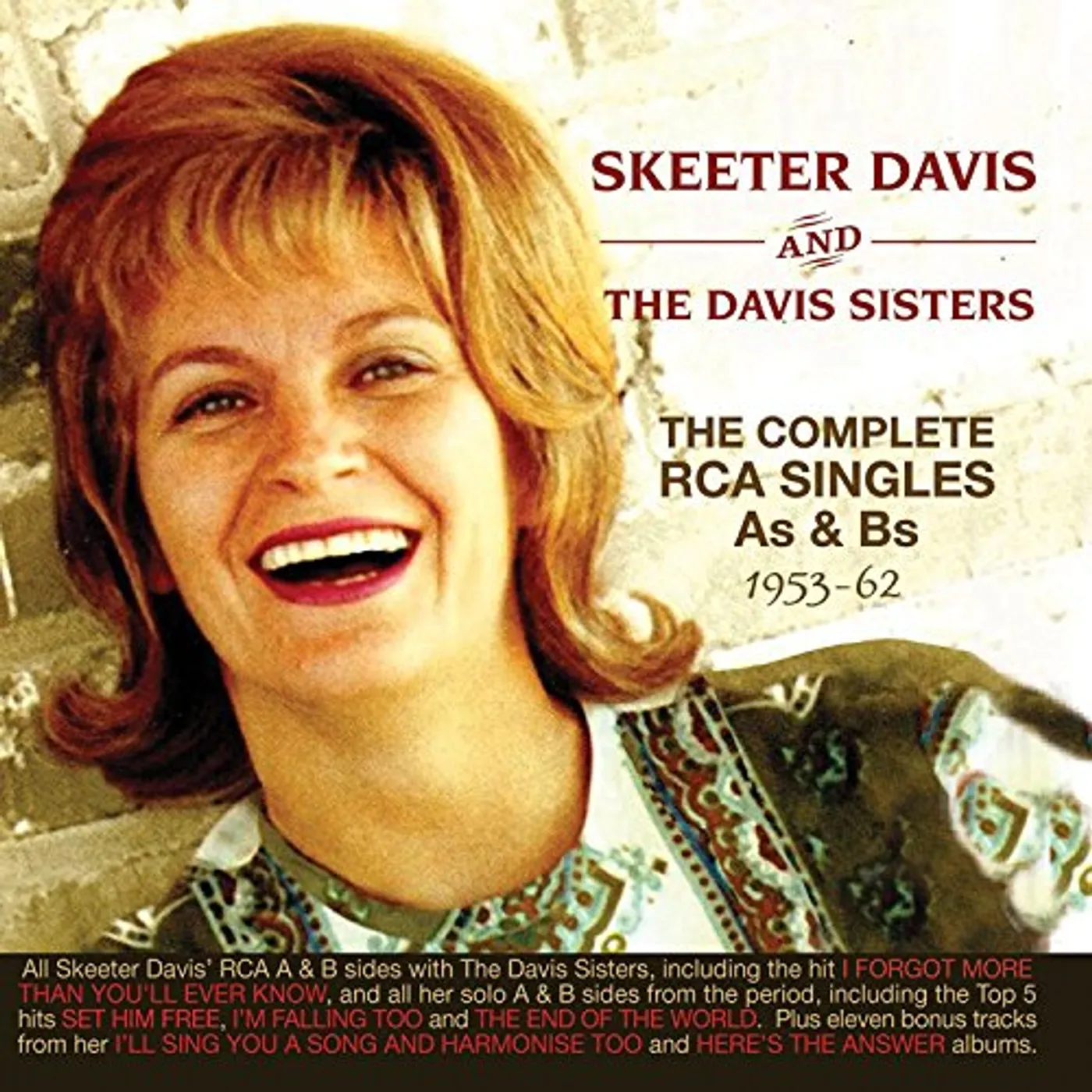 Skeeter Davis COMPLETE RCA SINGLES AS & BS 1953-62 CD