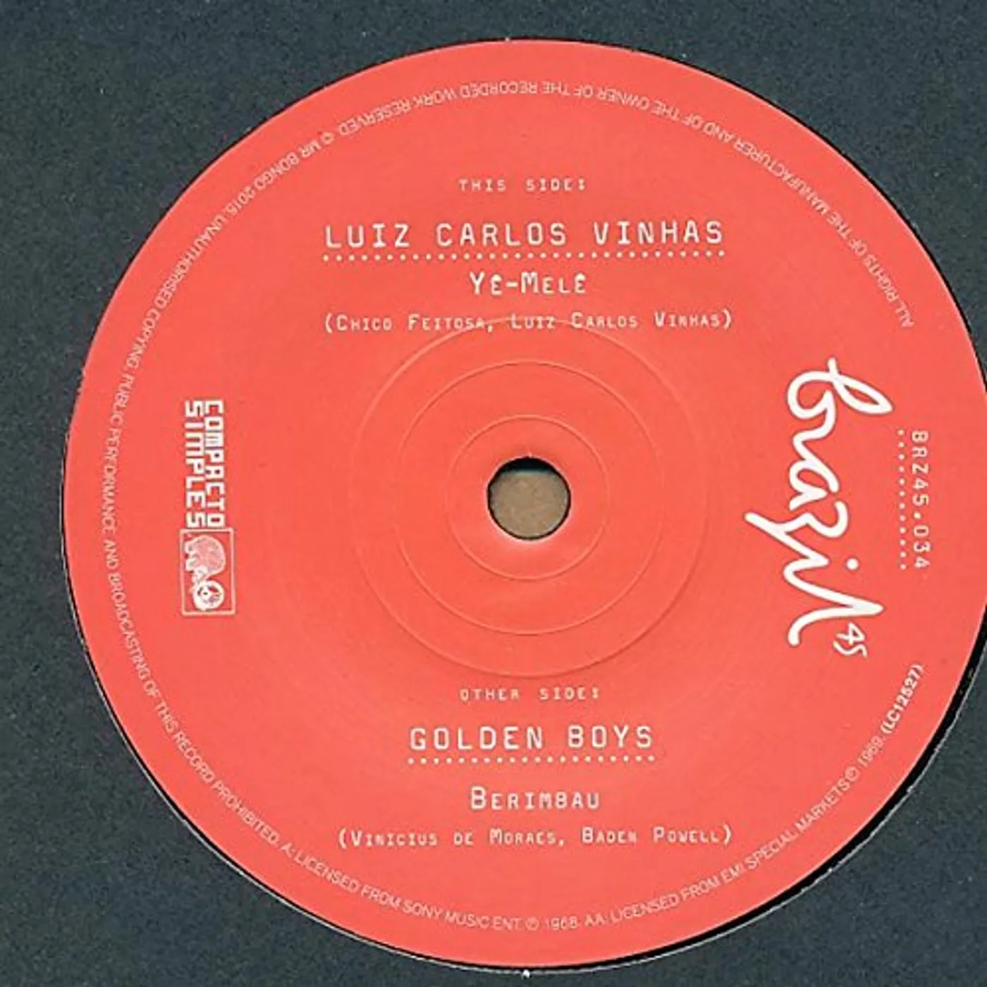 Luiz Carlos Vinhas YE-MELE / BERIMBAU Vinyl Record